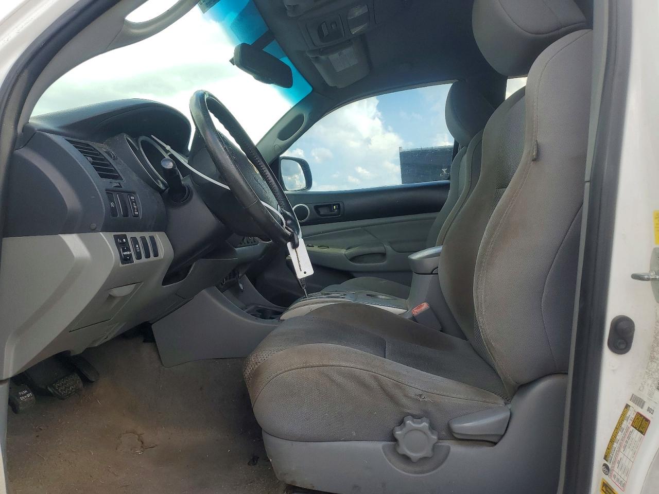 2011 Toyota Tacoma Double Cab Prerunner Long Bed White vin: 3TMKU4HNXBM029106