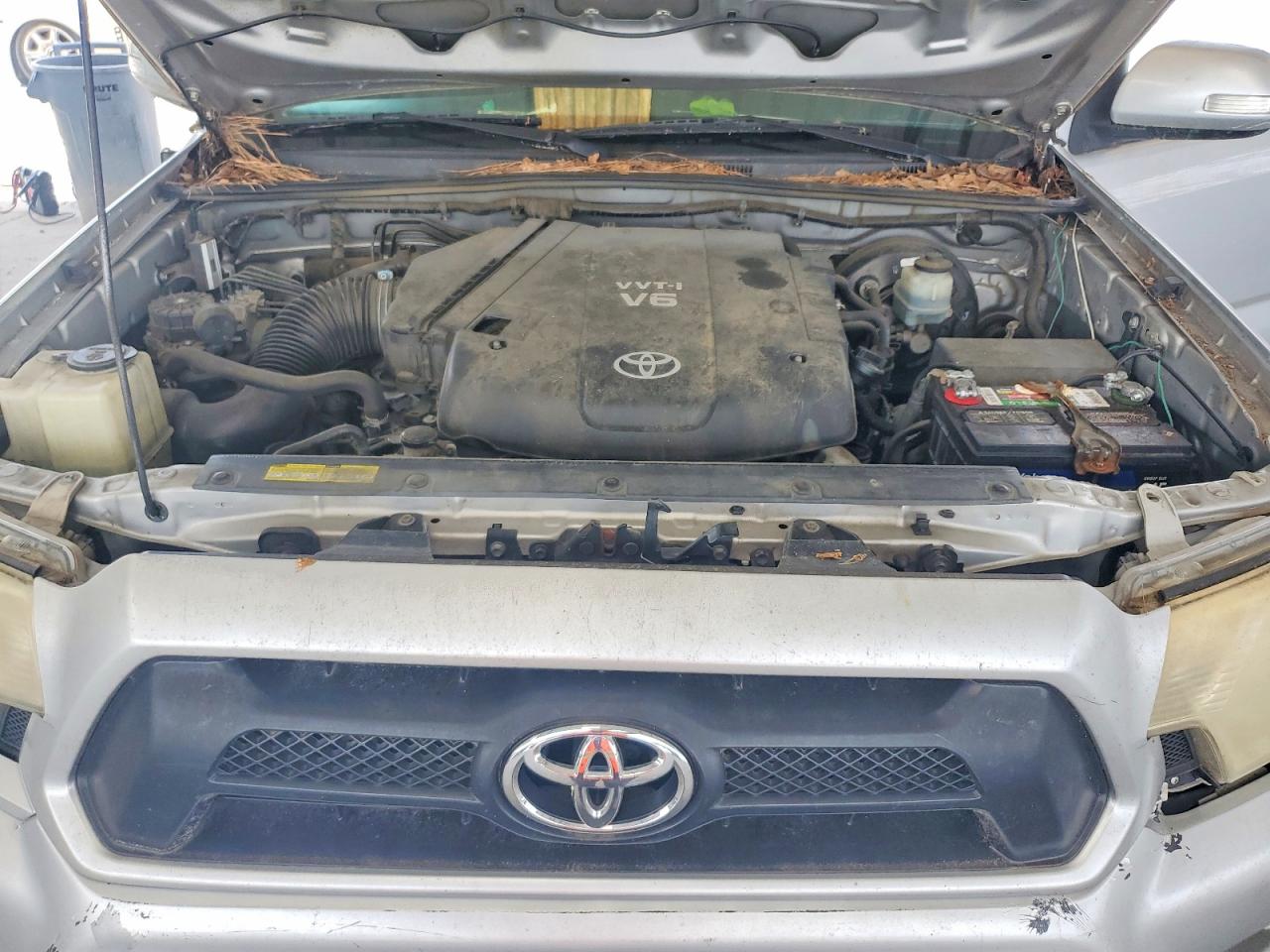 2012 Toyota Tacoma Double Cab Prerunner Long Bed Серый vin: 3TMKU4HNXCM031486