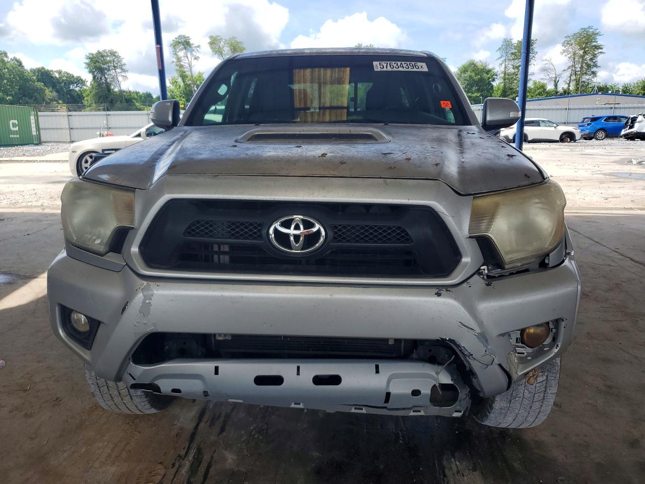 2012 Toyota Tacoma Double Cab Prerunner Long Bed Серый vin: 3TMKU4HNXCM031486