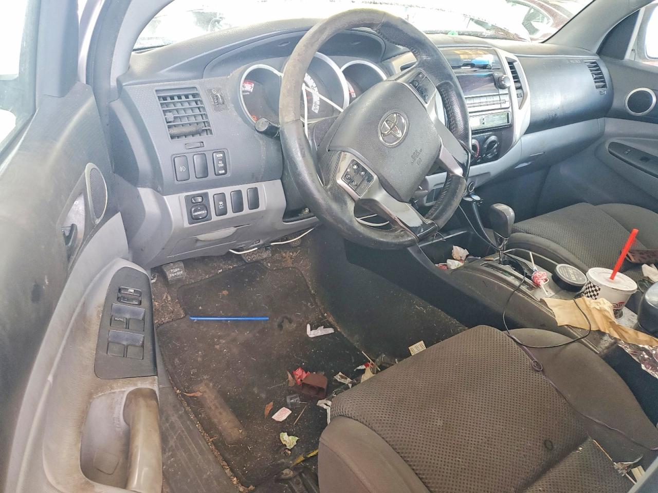 2012 Toyota Tacoma Double Cab Prerunner Long Bed Серый vin: 3TMKU4HNXCM031486