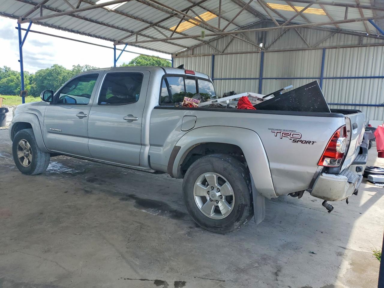 2012 Toyota Tacoma Double Cab Prerunner Long Bed Серый vin: 3TMKU4HNXCM031486