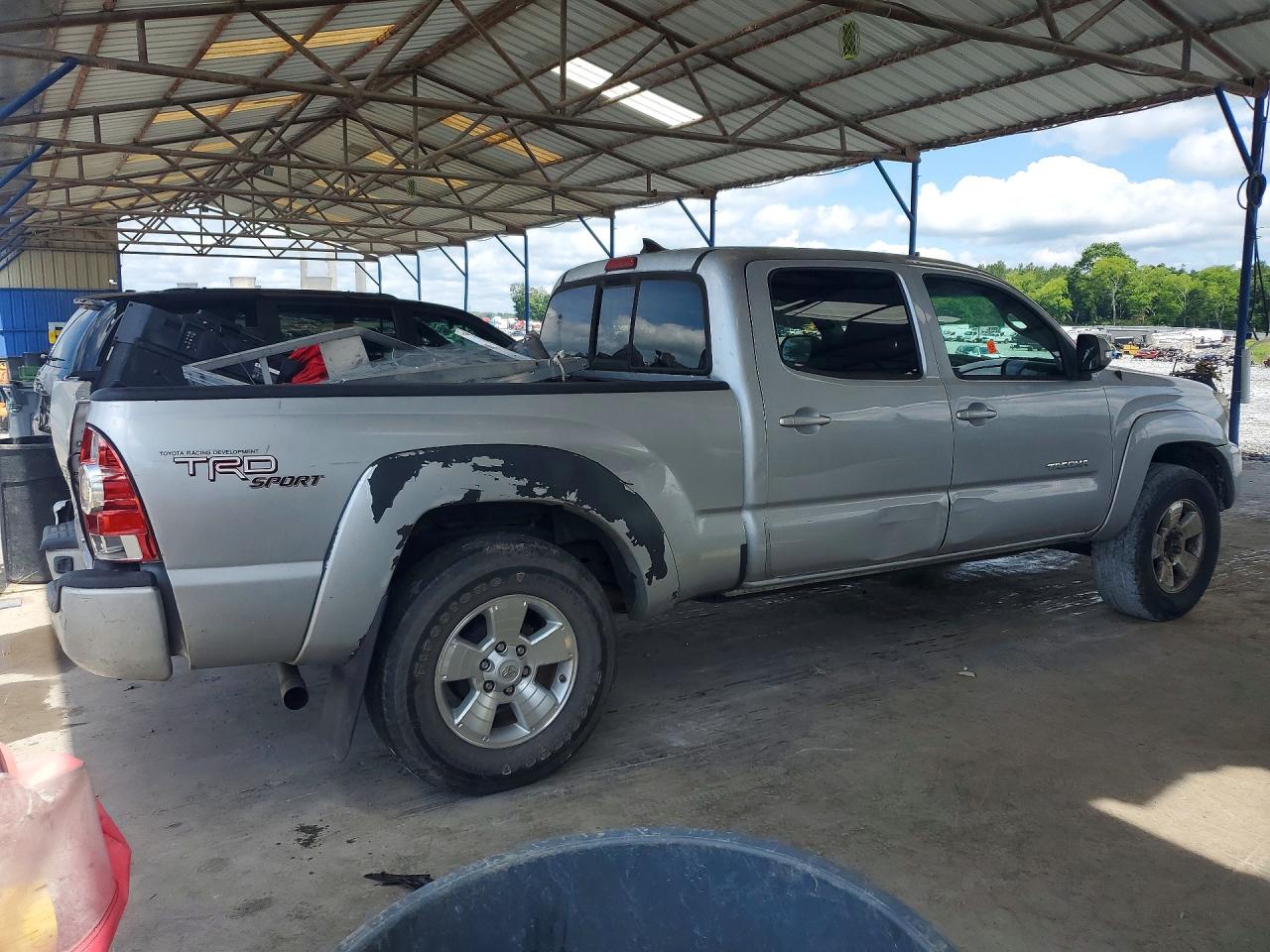 2012 Toyota Tacoma Double Cab Prerunner Long Bed Серый vin: 3TMKU4HNXCM031486