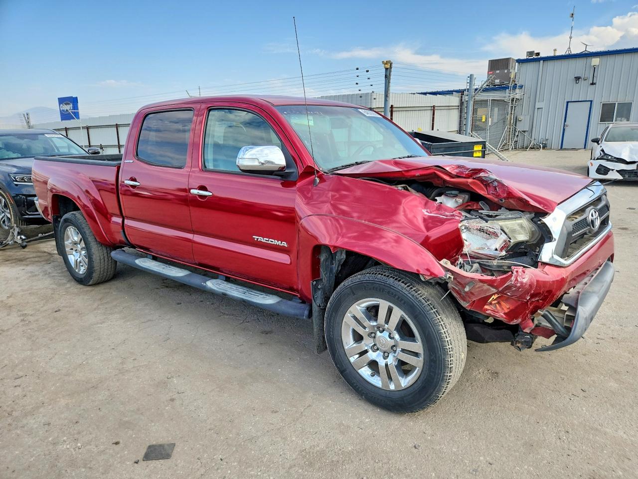 2013 Toyota Tacoma Double Cab Prerunner Long Bed Red vin: 3TMKU4HNXDM037175