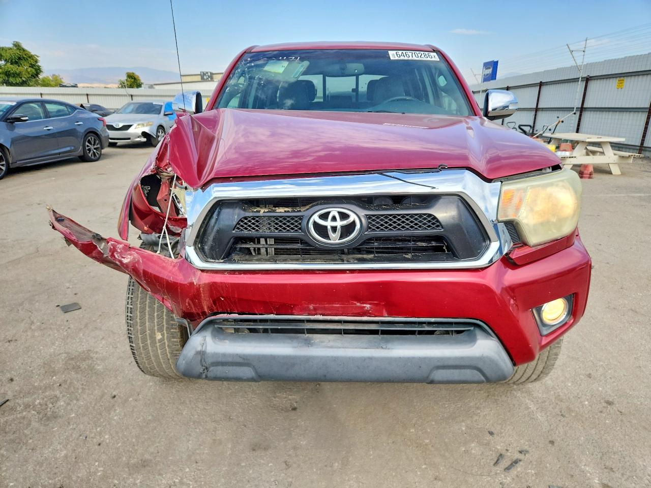 2013 Toyota Tacoma Double Cab Prerunner Long Bed Red vin: 3TMKU4HNXDM037175