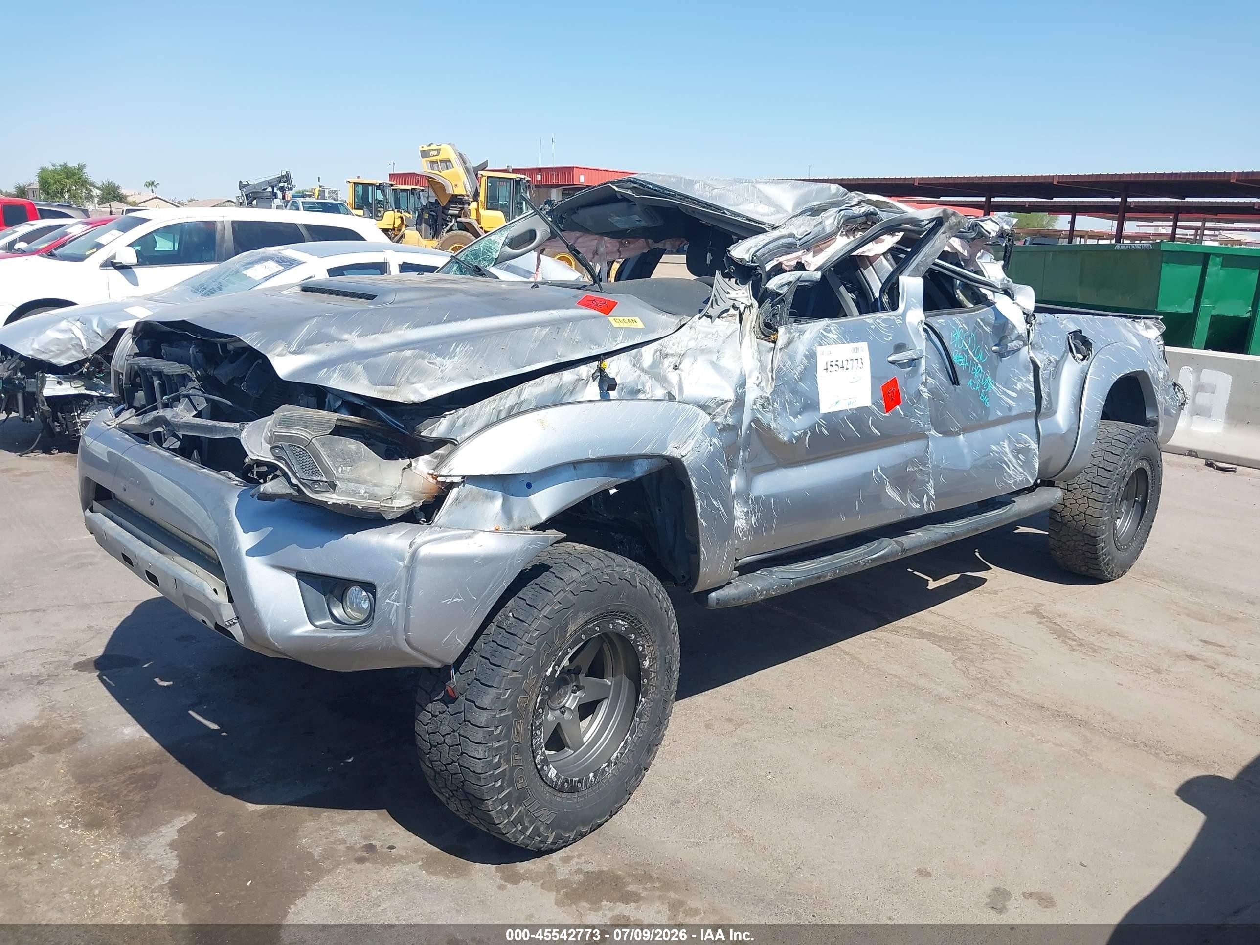 2014 Toyota Tacoma Prerunner V6 Silver vin: 3TMKU4HNXEM041079