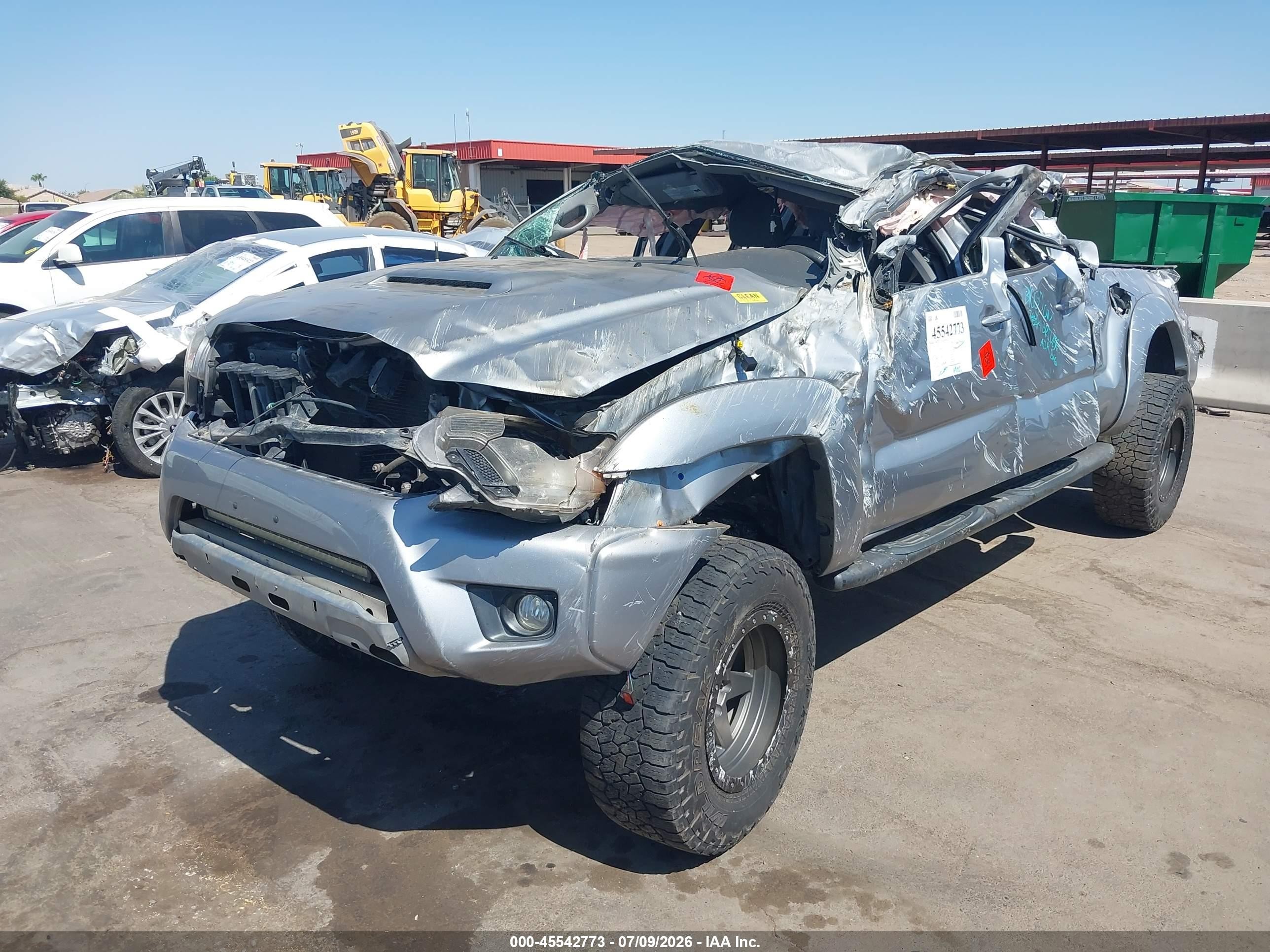 2014 Toyota Tacoma Prerunner V6 Silver vin: 3TMKU4HNXEM041079