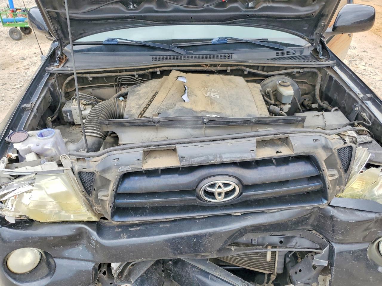2008 Toyota Tacoma Double Cab Prerunner Long Bed Black vin: 3TMKU72N08M016271