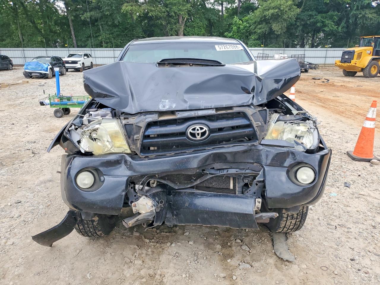 2008 Toyota Tacoma Double Cab Prerunner Long Bed Black vin: 3TMKU72N08M016271