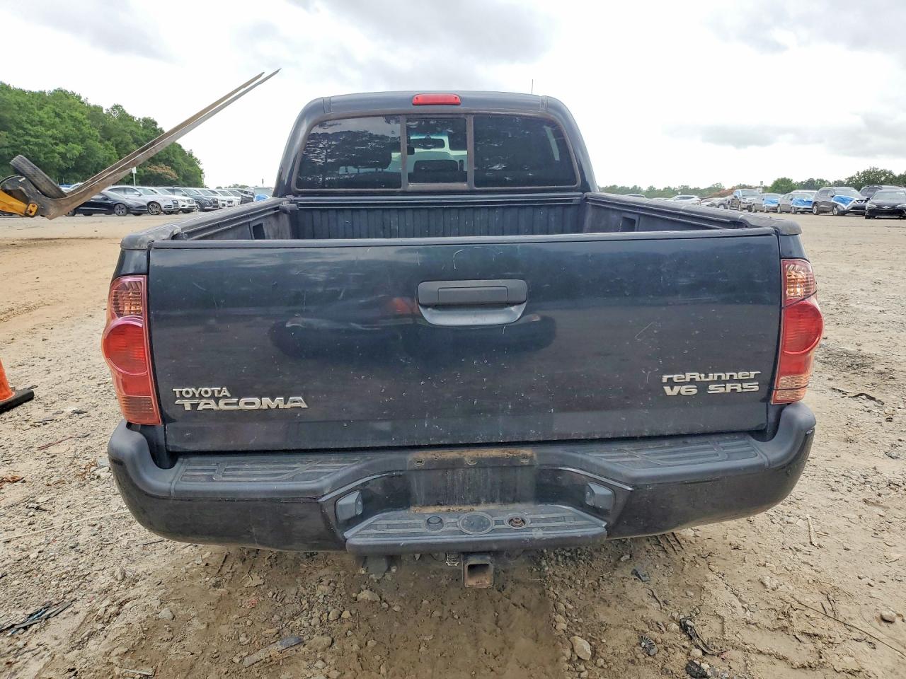 2008 Toyota Tacoma Double Cab Prerunner Long Bed Black vin: 3TMKU72N08M016271