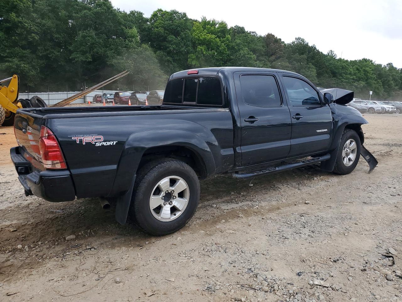 2008 Toyota Tacoma Double Cab Prerunner Long Bed Black vin: 3TMKU72N08M016271