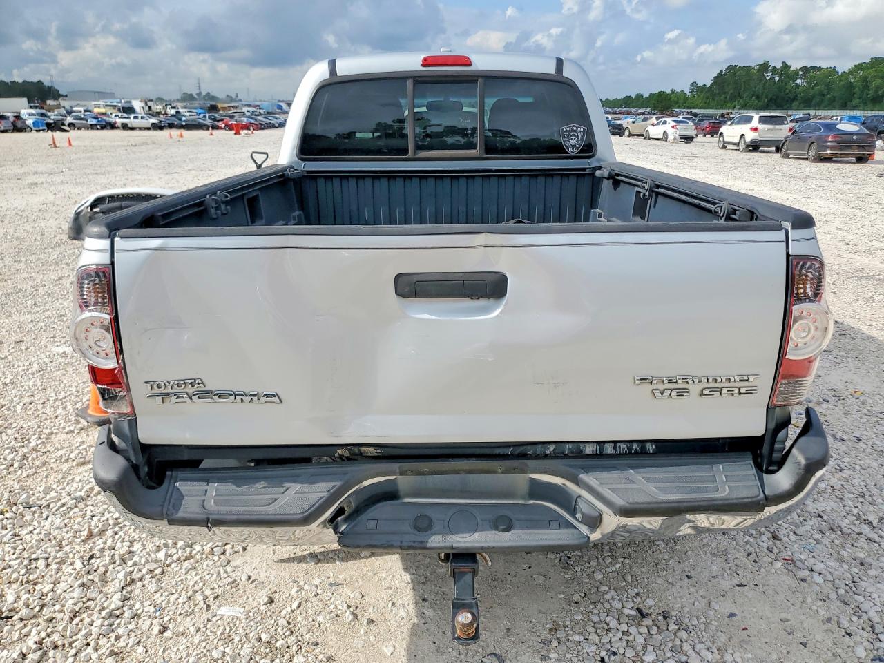 2009 Toyota Tacoma Double Cab Prerunner Long Bed Silver vin: 3TMKU72N09M018894
