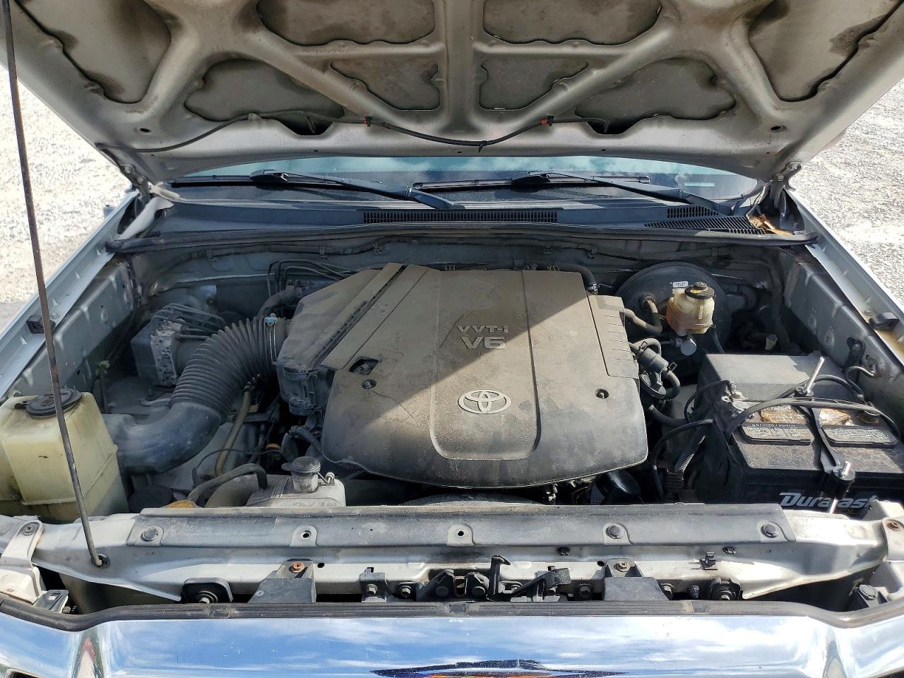 2009 Toyota Tacoma Double Cab Prerunner Long Bed Silver vin: 3TMKU72N09M018894