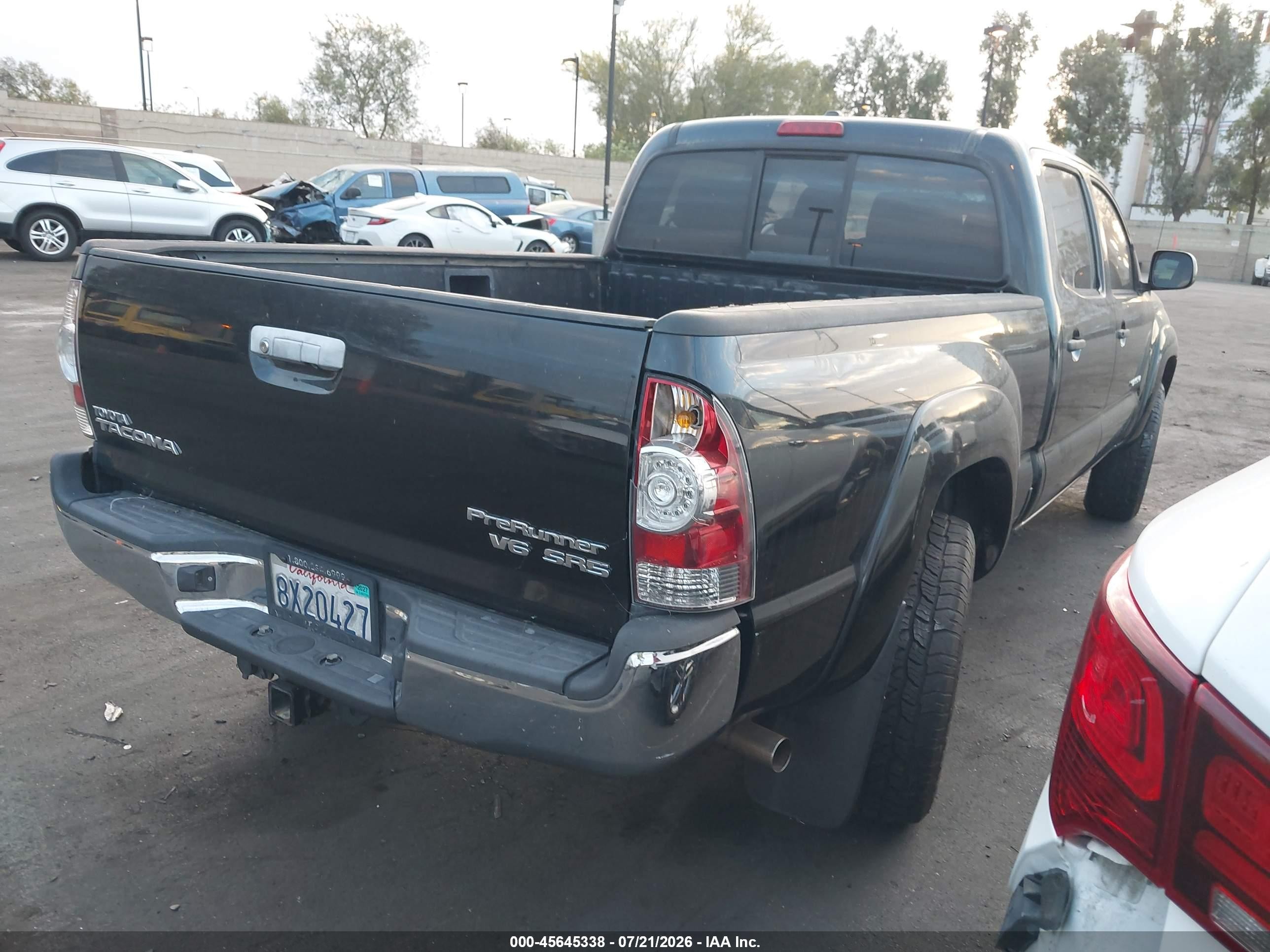 2009 Toyota Tacoma Prerunner V6 Black vin: 3TMKU72N09M021391