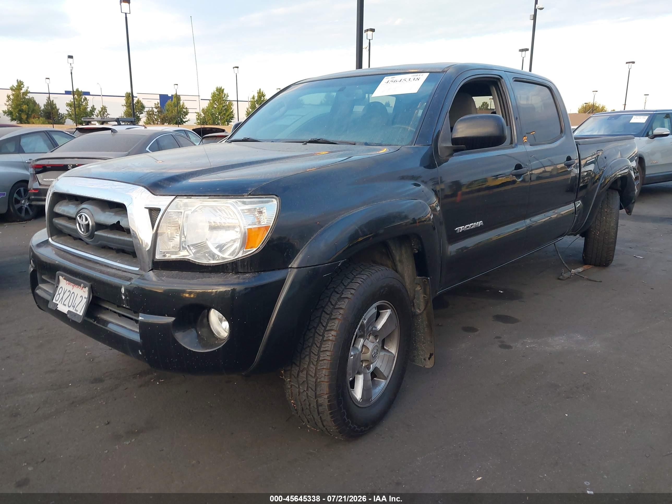 2009 Toyota Tacoma Prerunner V6 Black vin: 3TMKU72N09M021391