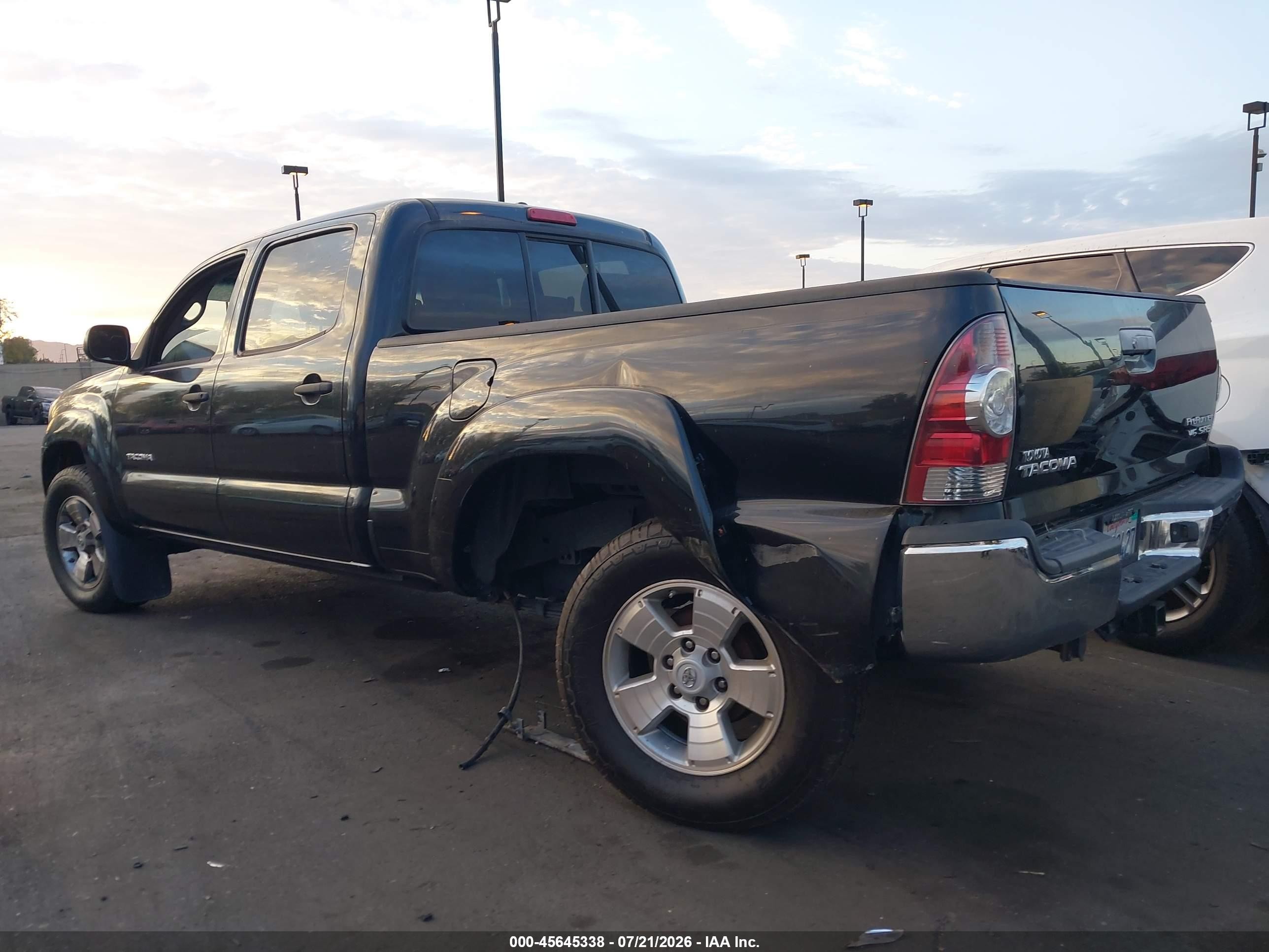 2009 Toyota Tacoma Prerunner V6 Black vin: 3TMKU72N09M021391