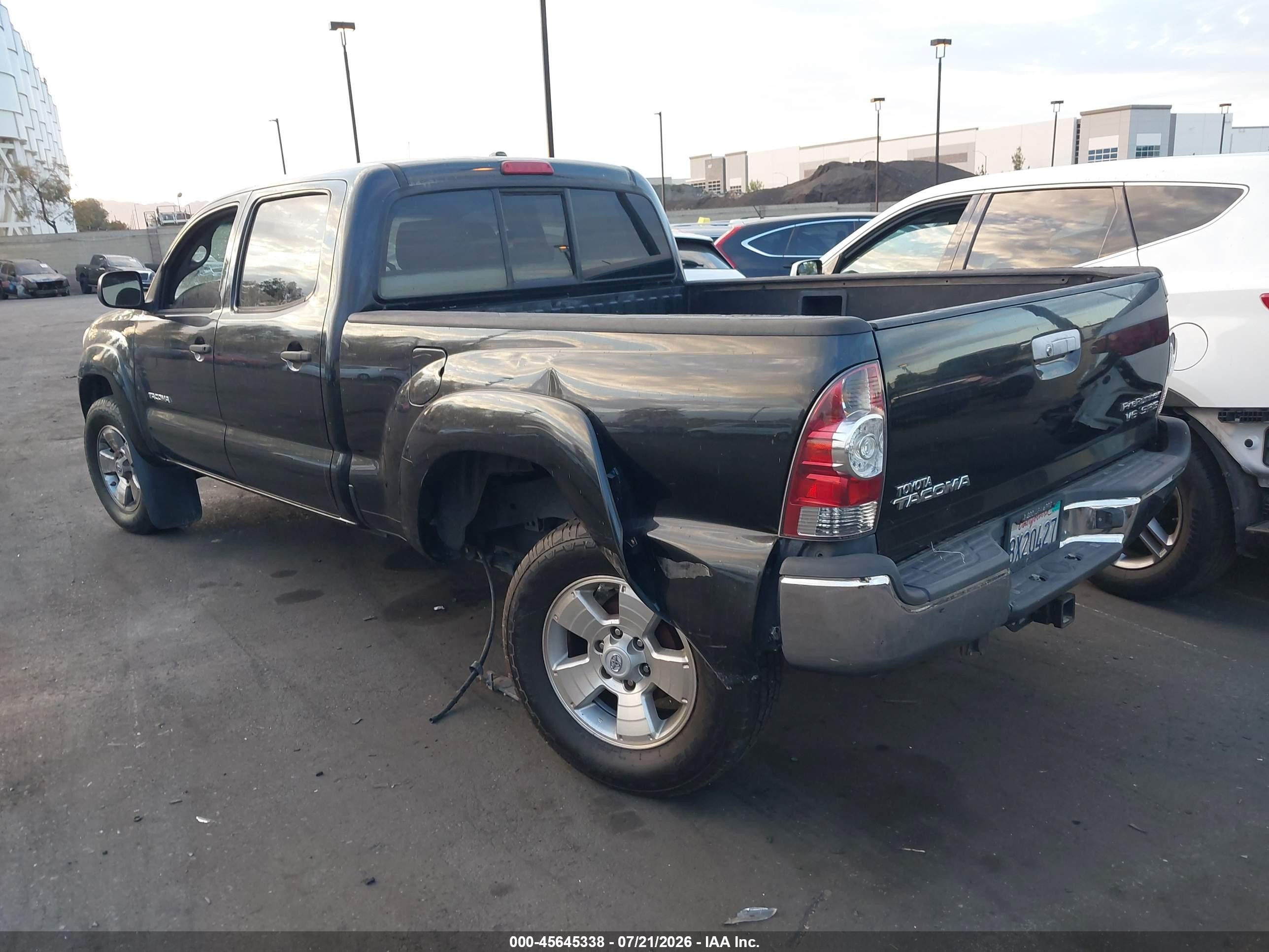 2009 Toyota Tacoma Prerunner V6 Black vin: 3TMKU72N09M021391
