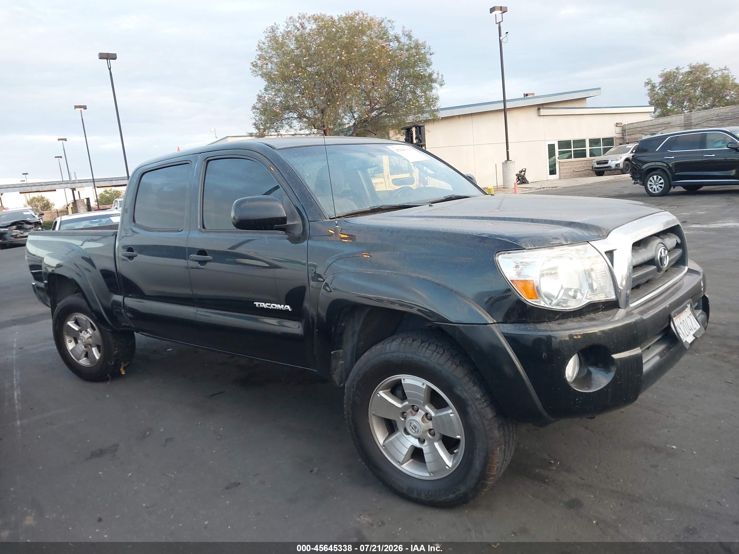 2009 Toyota Tacoma Prerunner V6 Black vin: 3TMKU72N09M021391