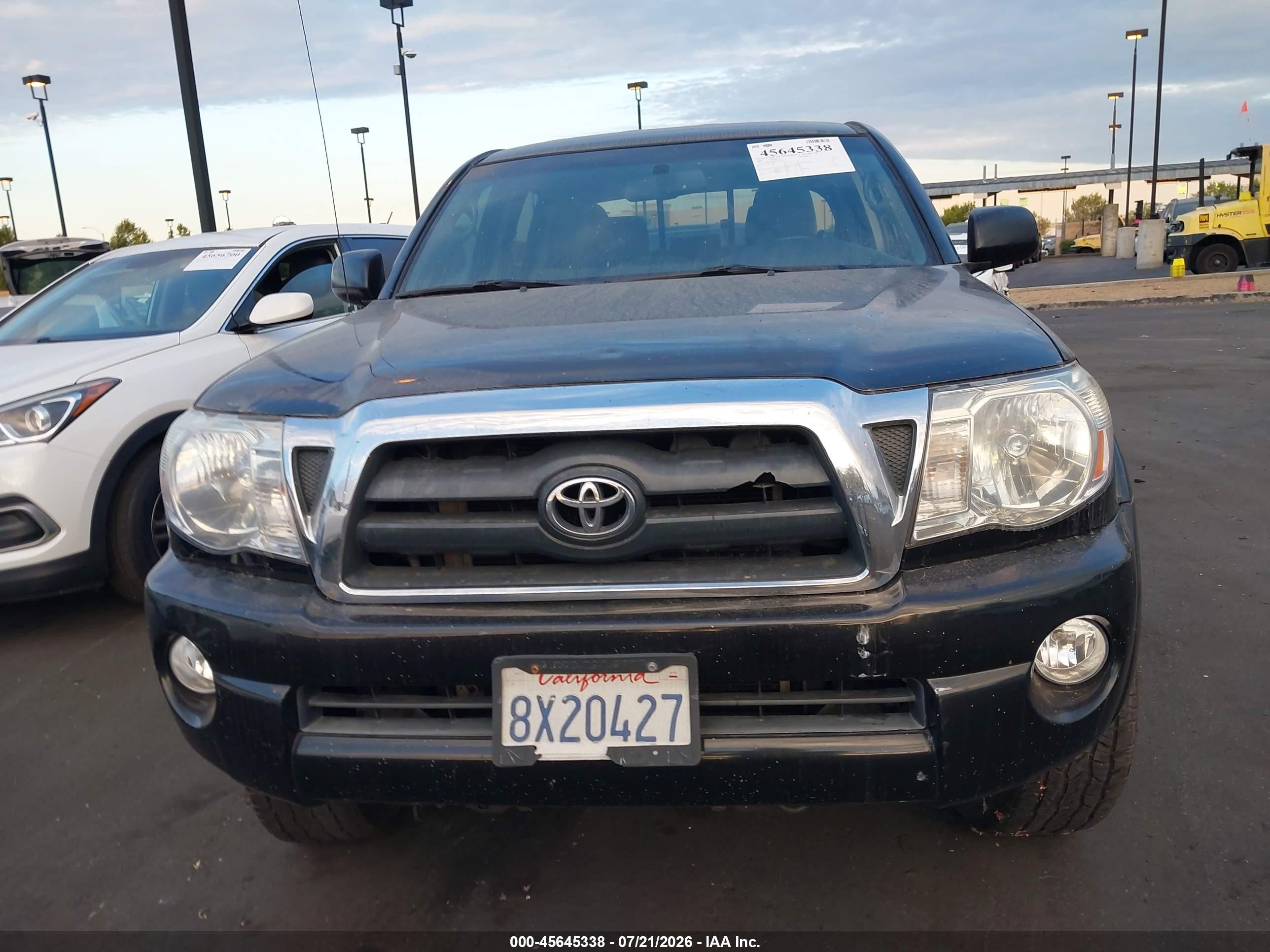 2009 Toyota Tacoma Prerunner V6 Black vin: 3TMKU72N09M021391