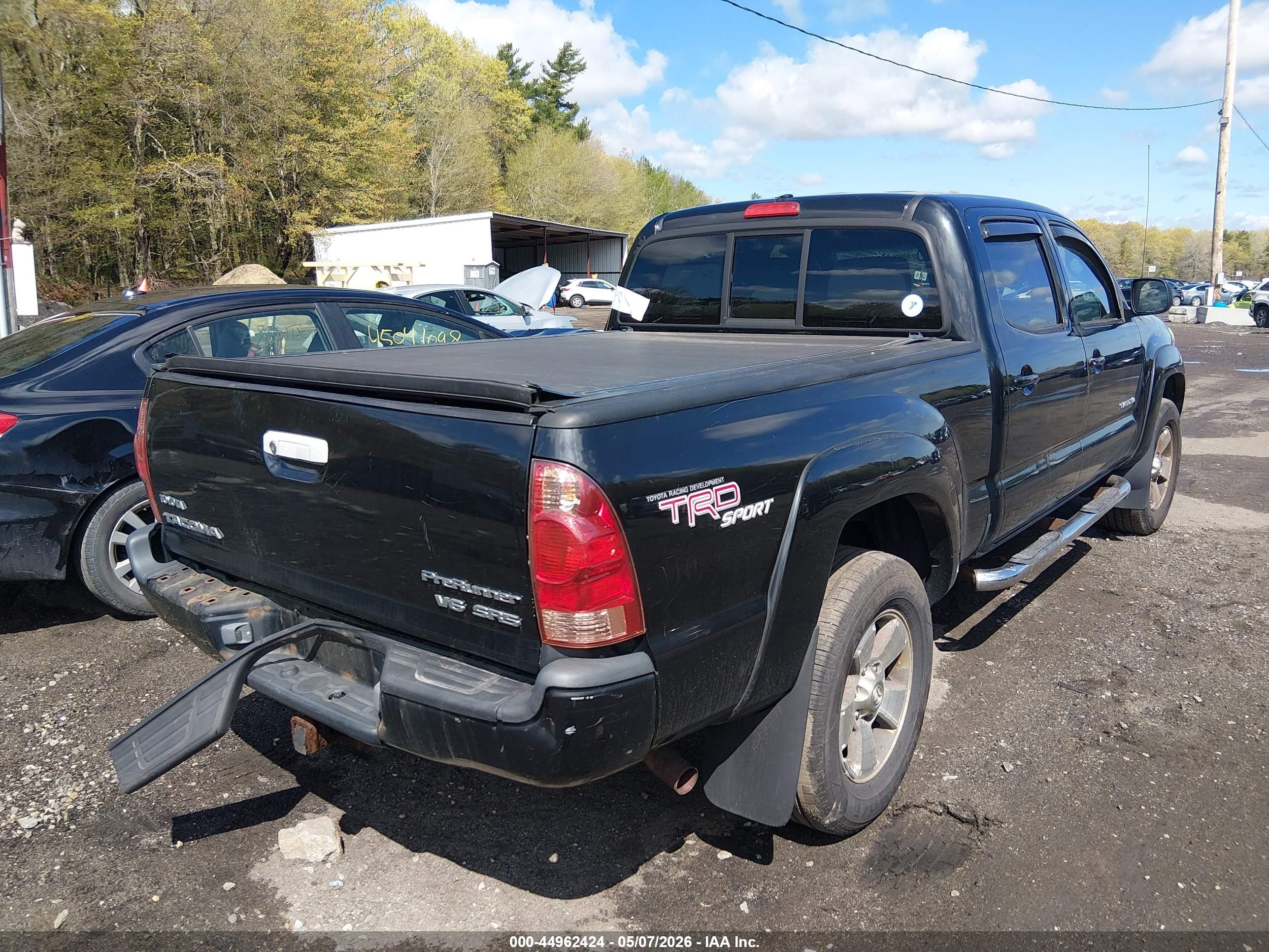 2006 Toyota Tacoma Prerunner V6 Черный vin: 3TMKU72N16M010055