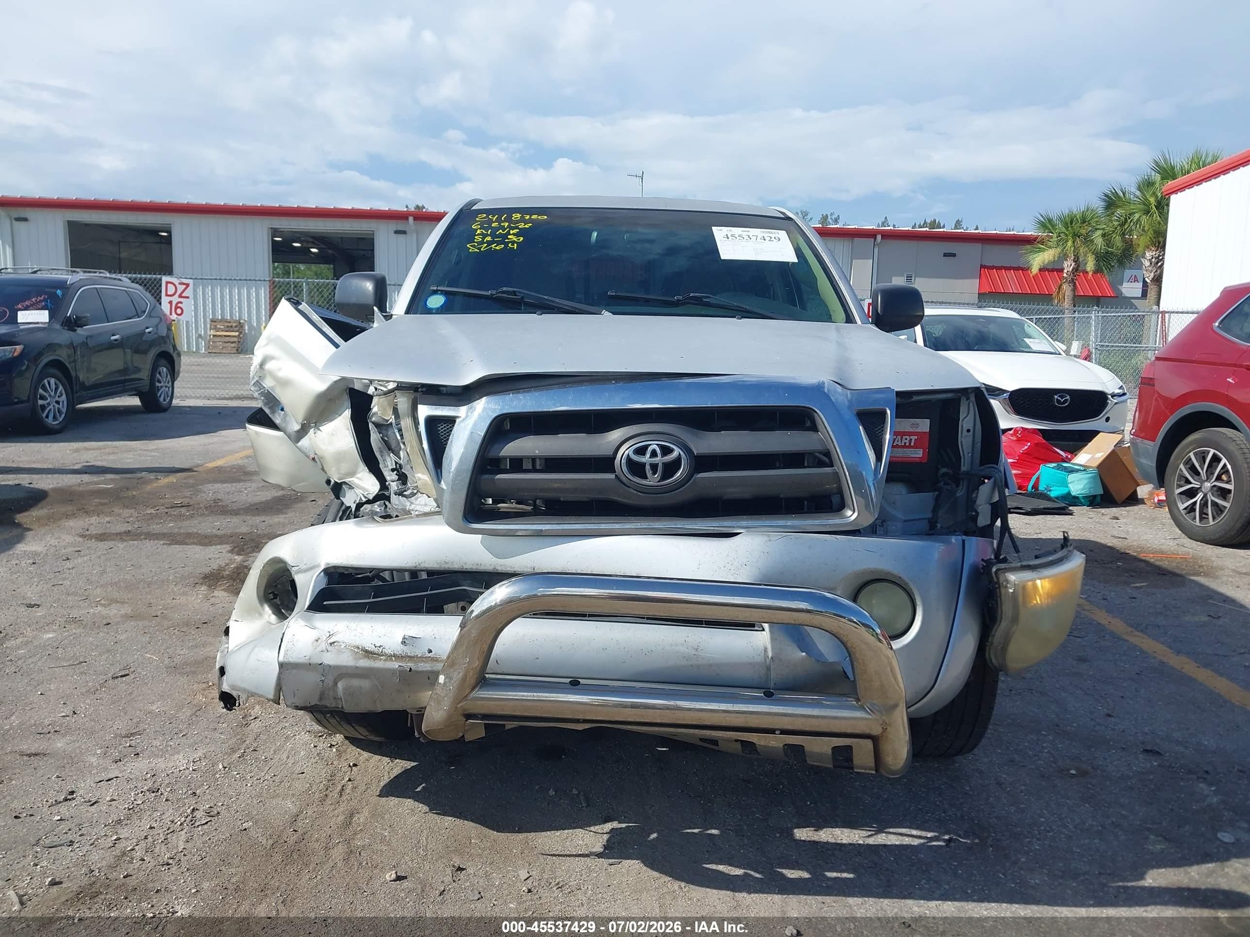 2009 Toyota Tacoma Prerunner V6 Silver vin: 3TMKU72N19M018712