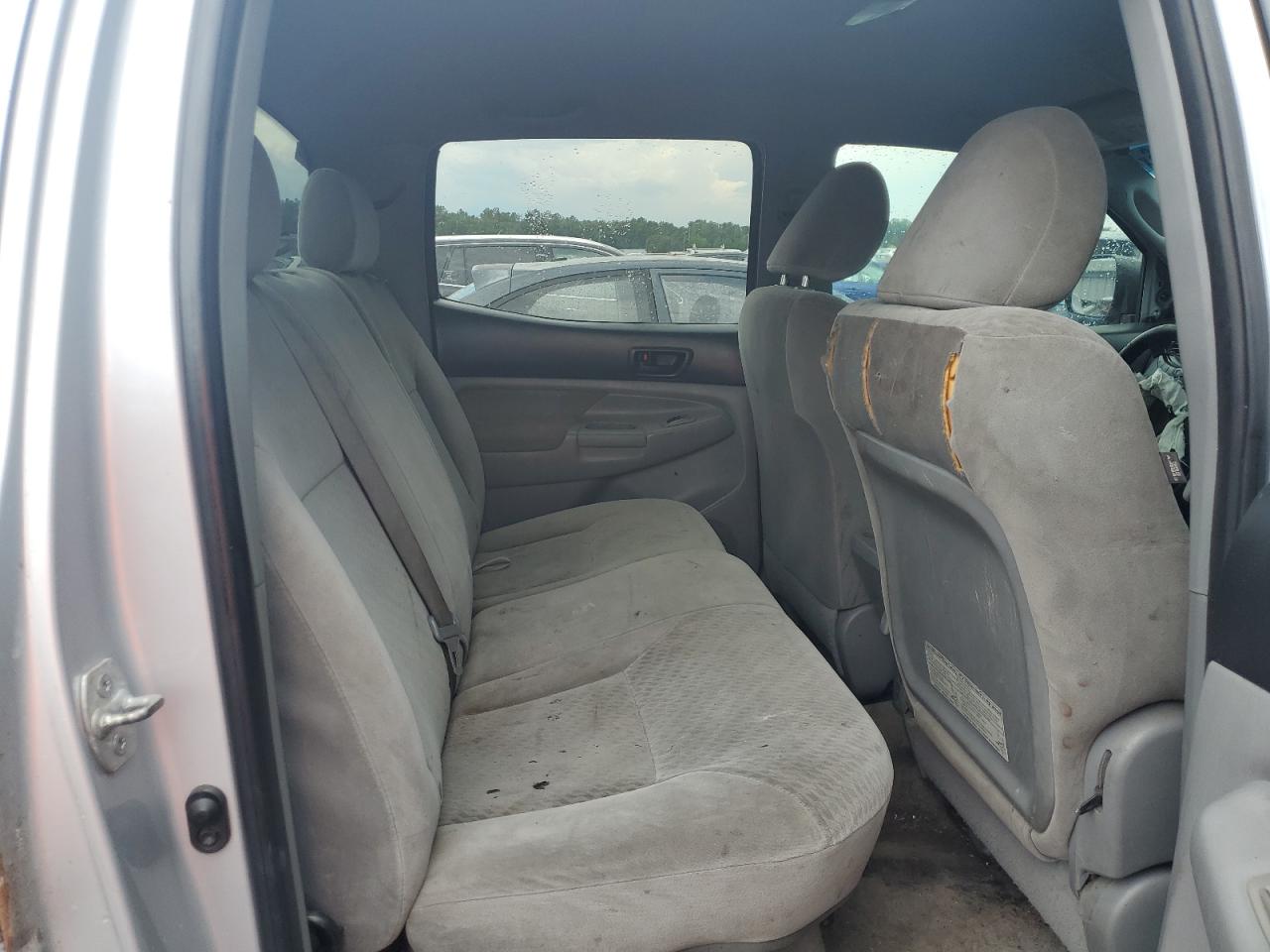 2009 Toyota Tacoma Double Cab Prerunner Long Bed Silver vin: 3TMKU72N19M023232
