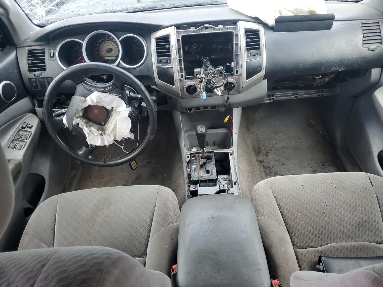 2009 Toyota Tacoma Double Cab Prerunner Long Bed Silver vin: 3TMKU72N19M023232