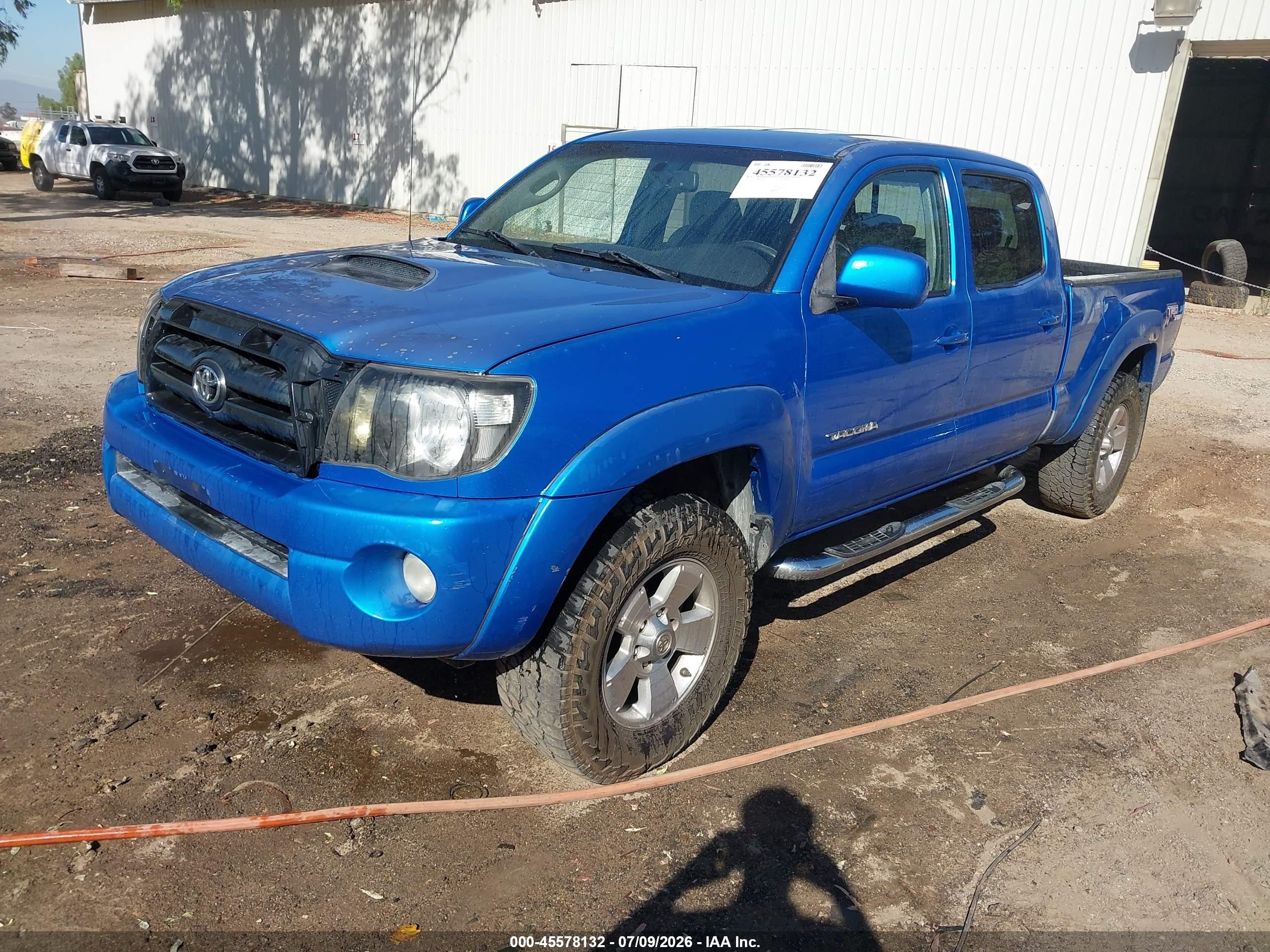 2007 Toyota Tacoma Prerunner V6 Синий vin: 3TMKU72N27M011393