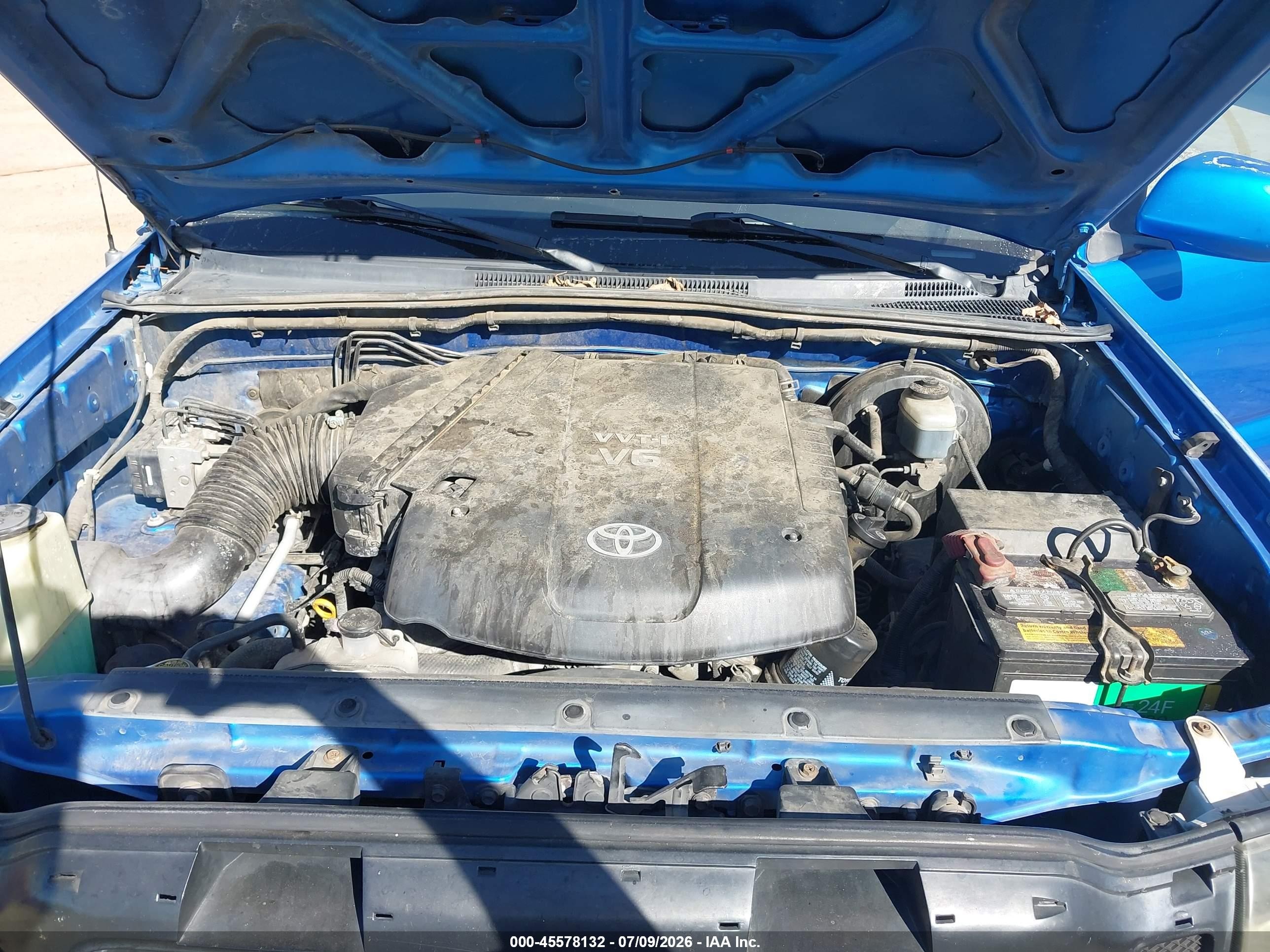 2007 Toyota Tacoma Prerunner V6 Синий vin: 3TMKU72N27M011393