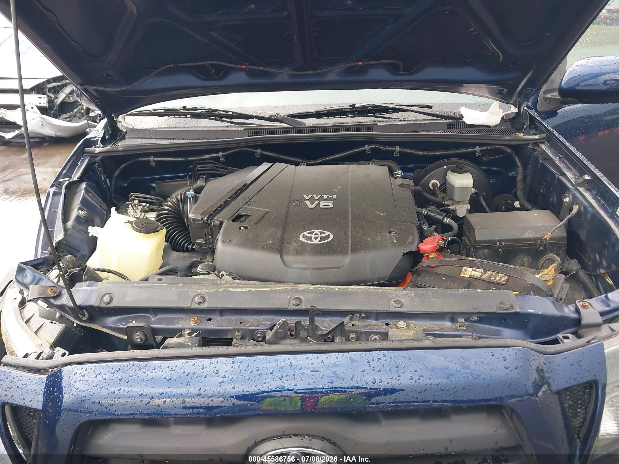 2007 Toyota Tacoma Prerunner V6 Blue vin: 3TMKU72N37M010589