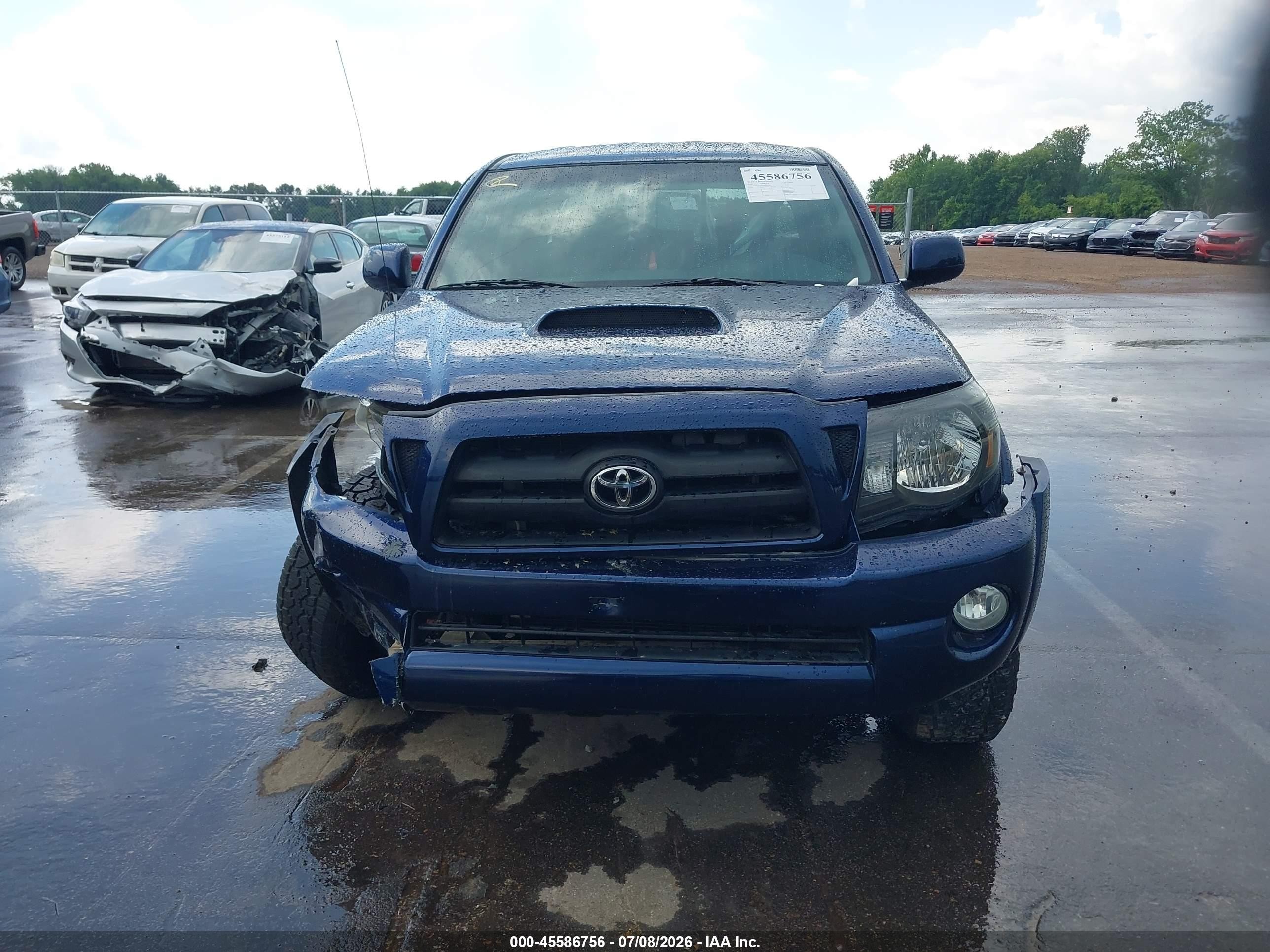 2007 Toyota Tacoma Prerunner V6 Blue vin: 3TMKU72N37M010589