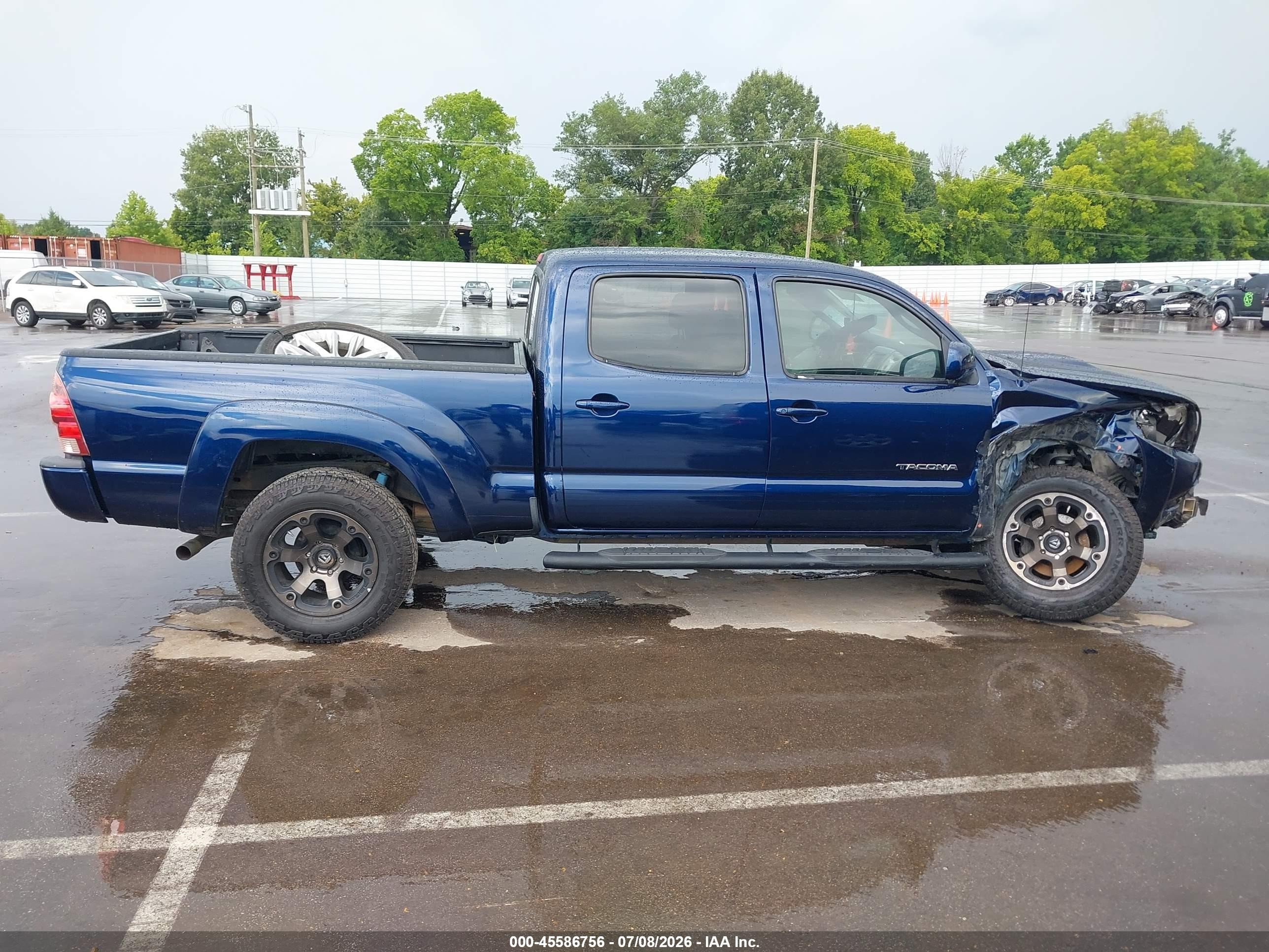 2007 Toyota Tacoma Prerunner V6 Blue vin: 3TMKU72N37M010589