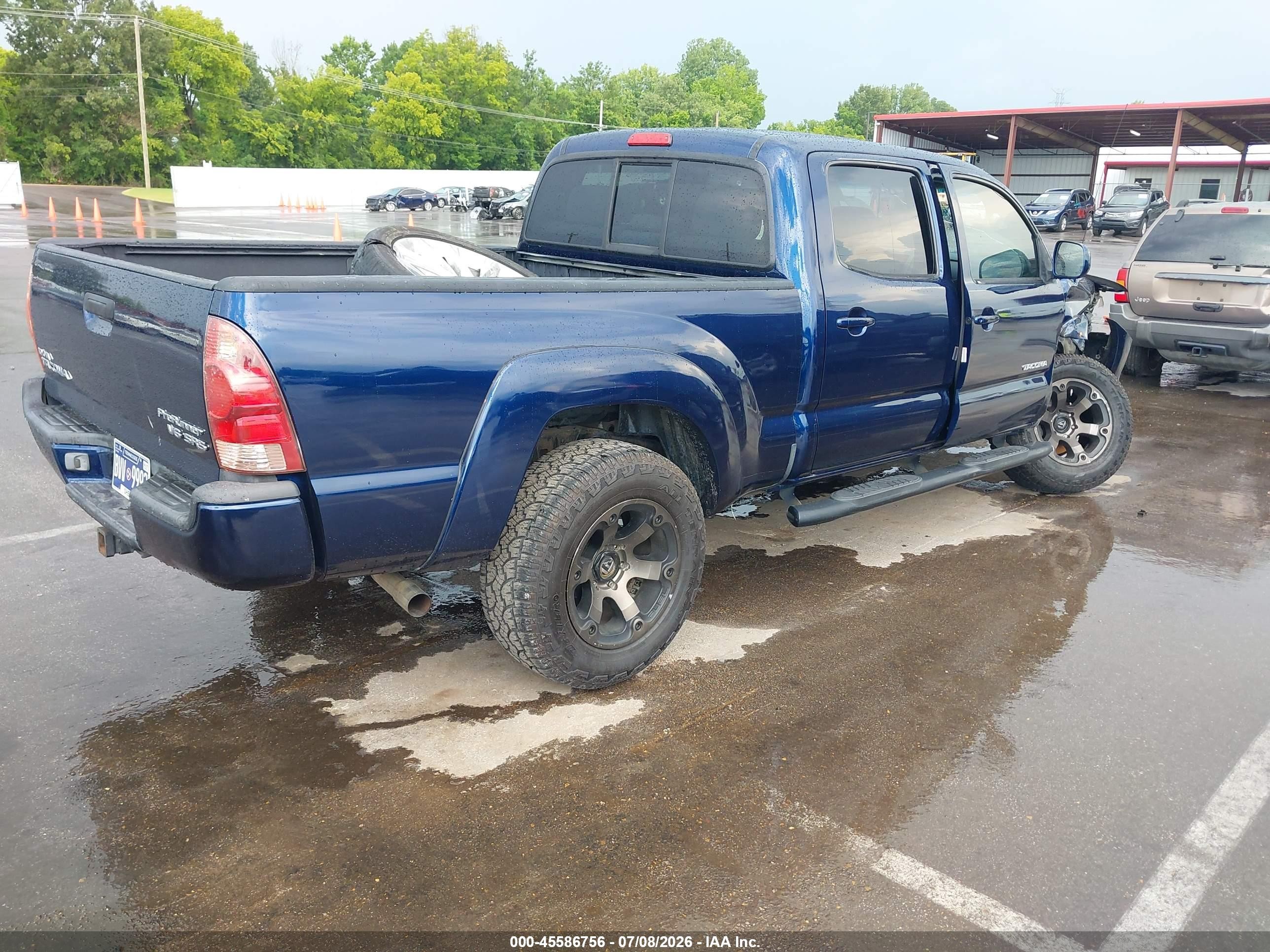 2007 Toyota Tacoma Prerunner V6 Blue vin: 3TMKU72N37M010589