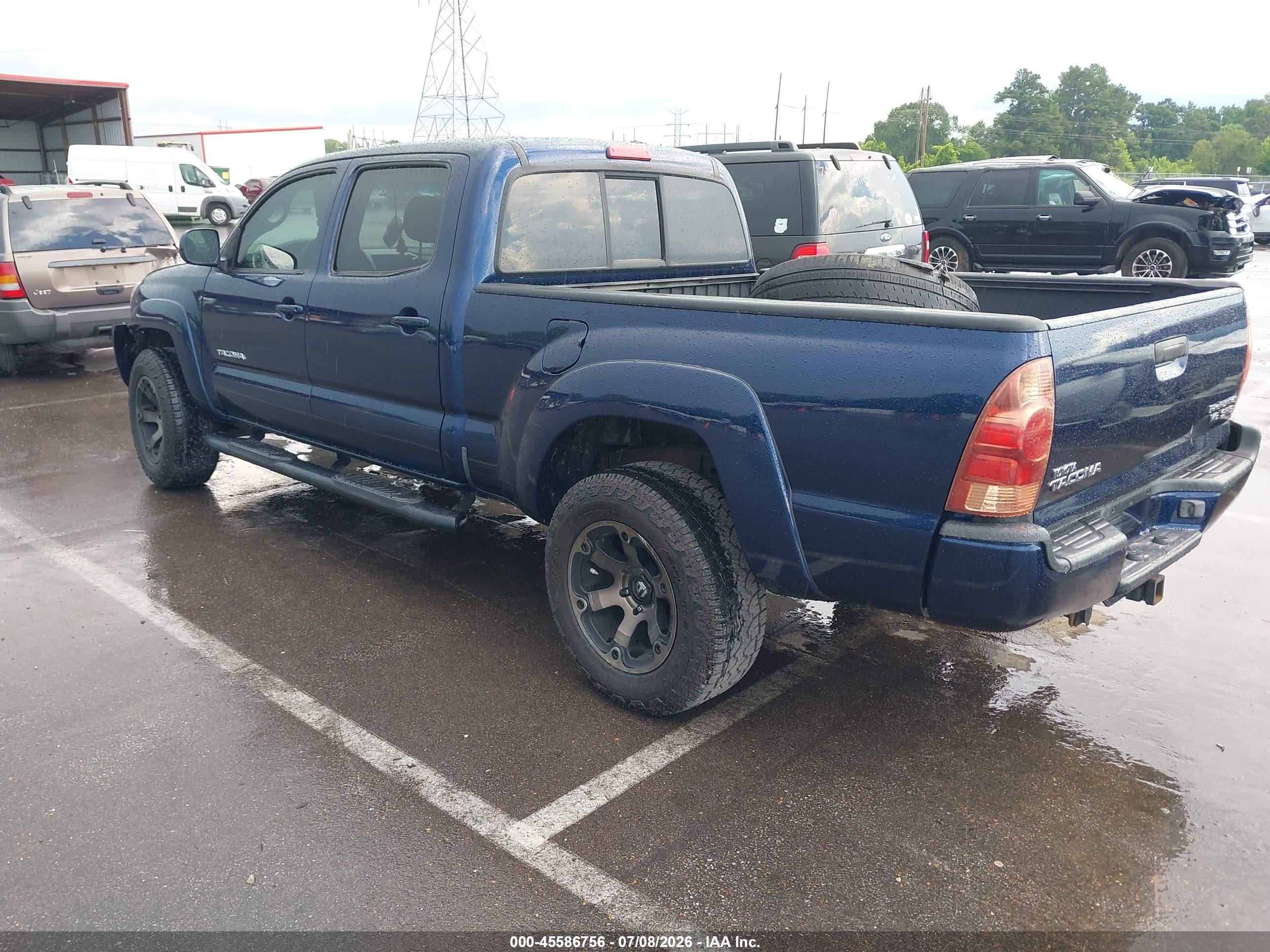 2007 Toyota Tacoma Prerunner V6 Blue vin: 3TMKU72N37M010589