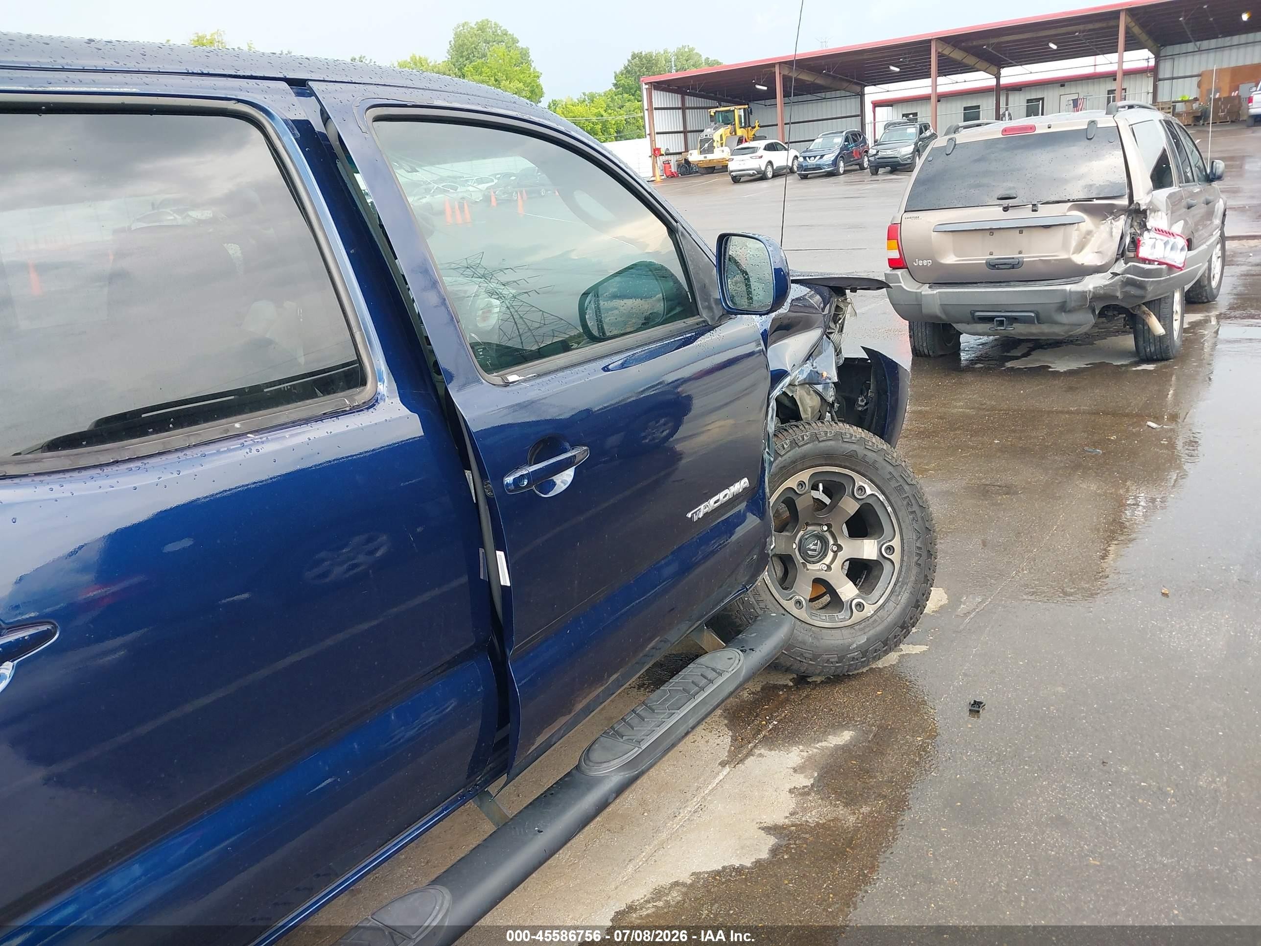 2007 Toyota Tacoma Prerunner V6 Blue vin: 3TMKU72N37M010589