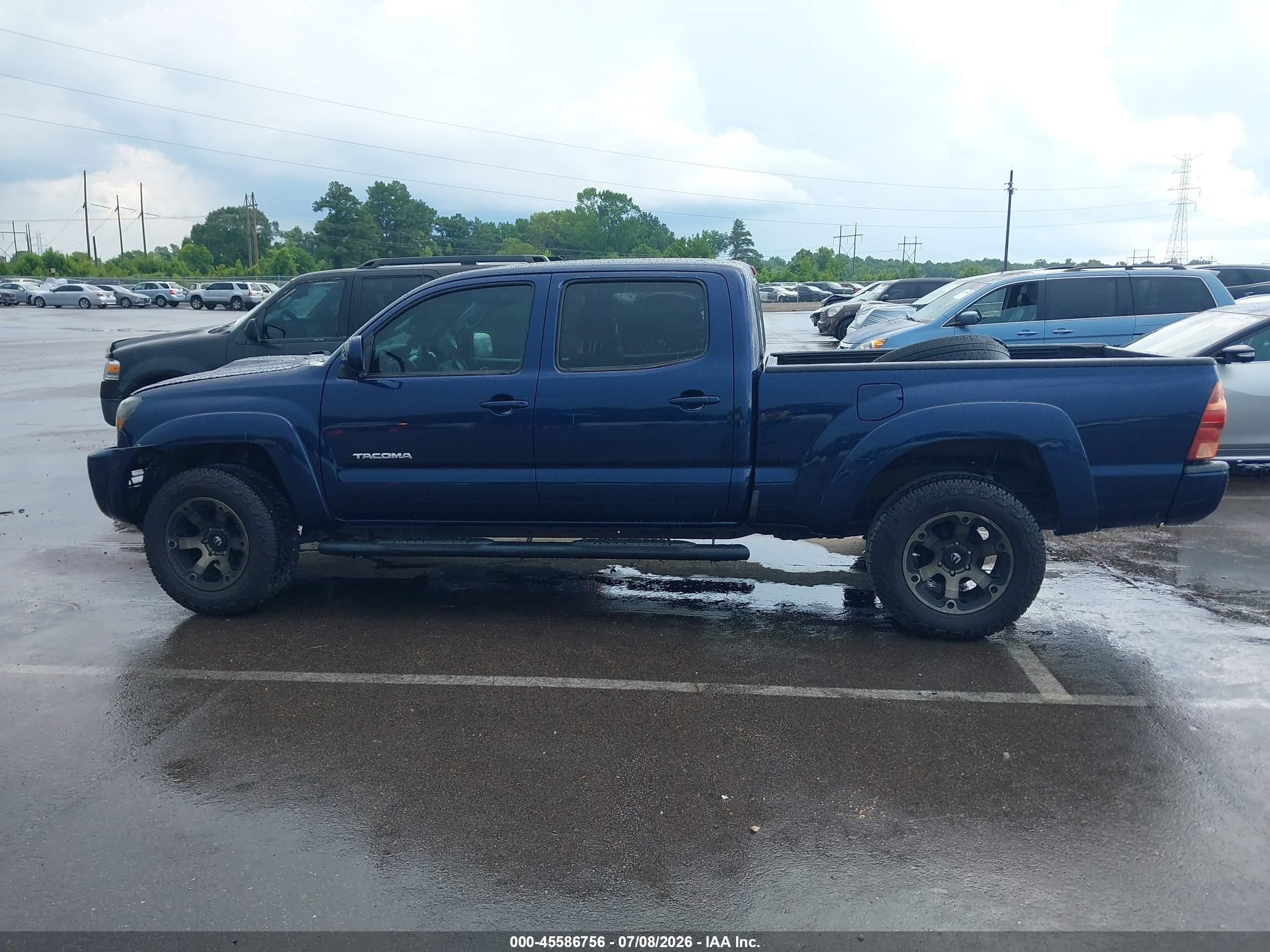 2007 Toyota Tacoma Prerunner V6 Blue vin: 3TMKU72N37M010589