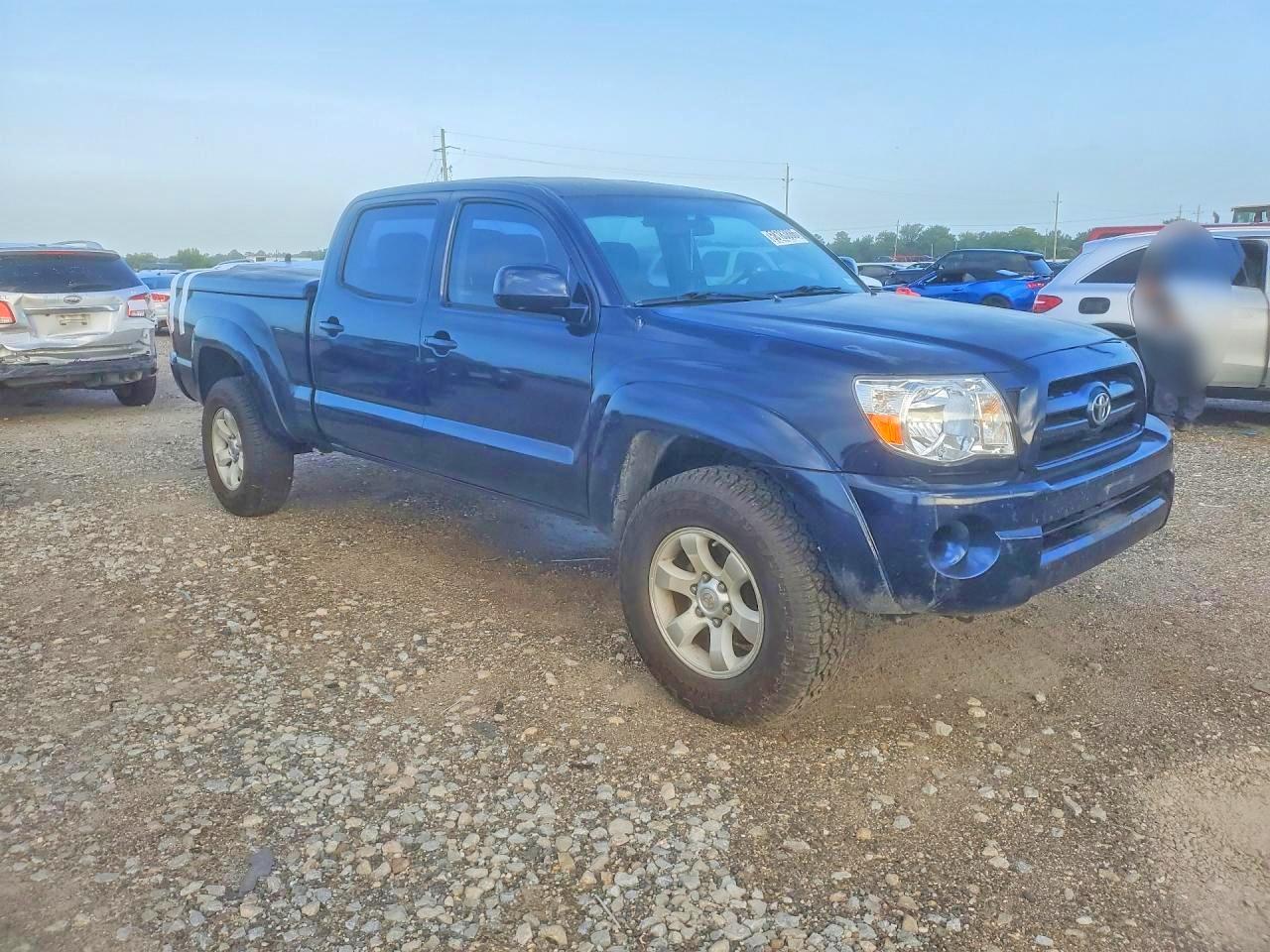 2008 Toyota Tacoma Double Cab Prerunner Long Bed Blue vin: 3TMKU72N48M017925