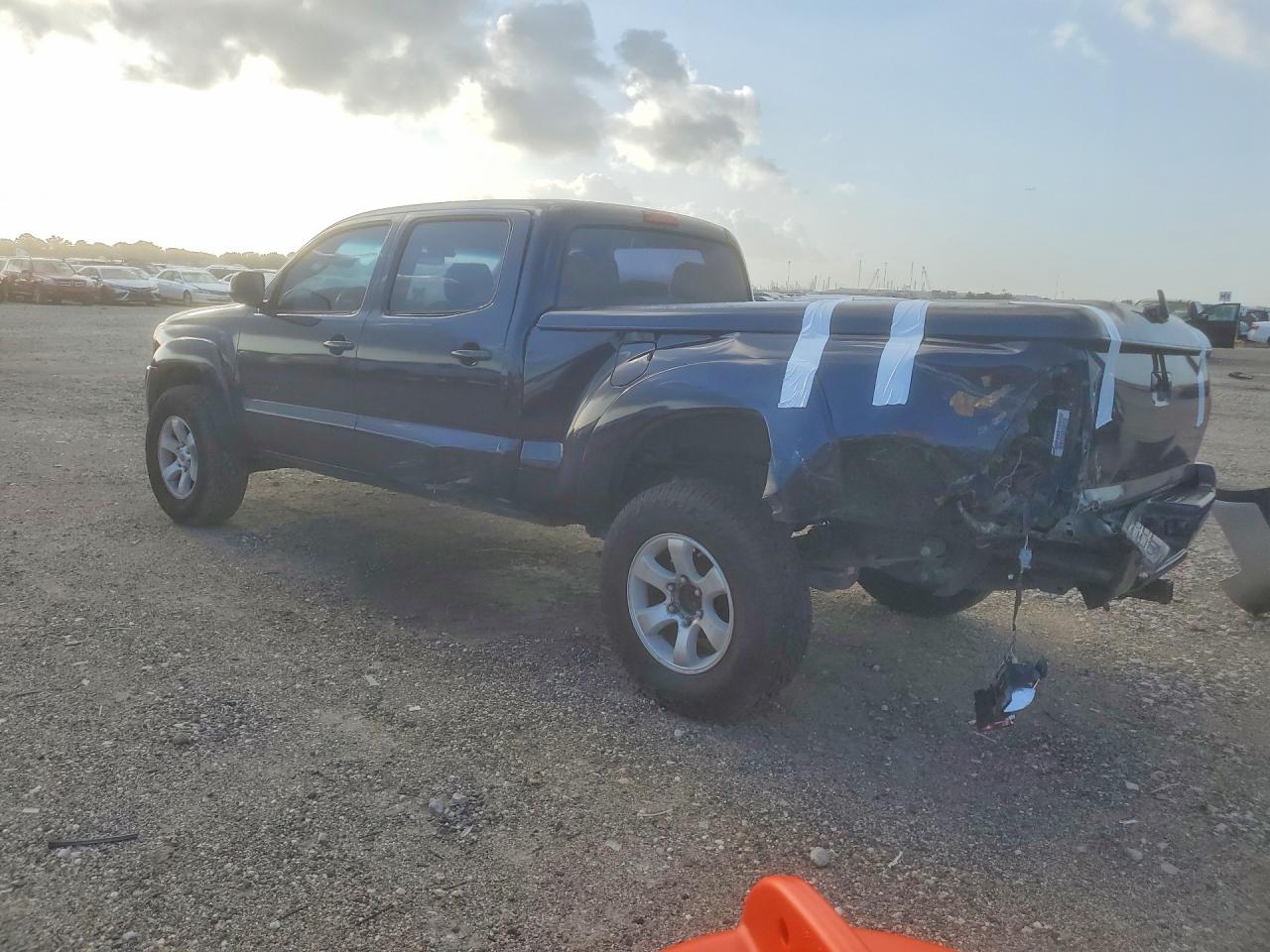 2008 Toyota Tacoma Double Cab Prerunner Long Bed Blue vin: 3TMKU72N48M017925