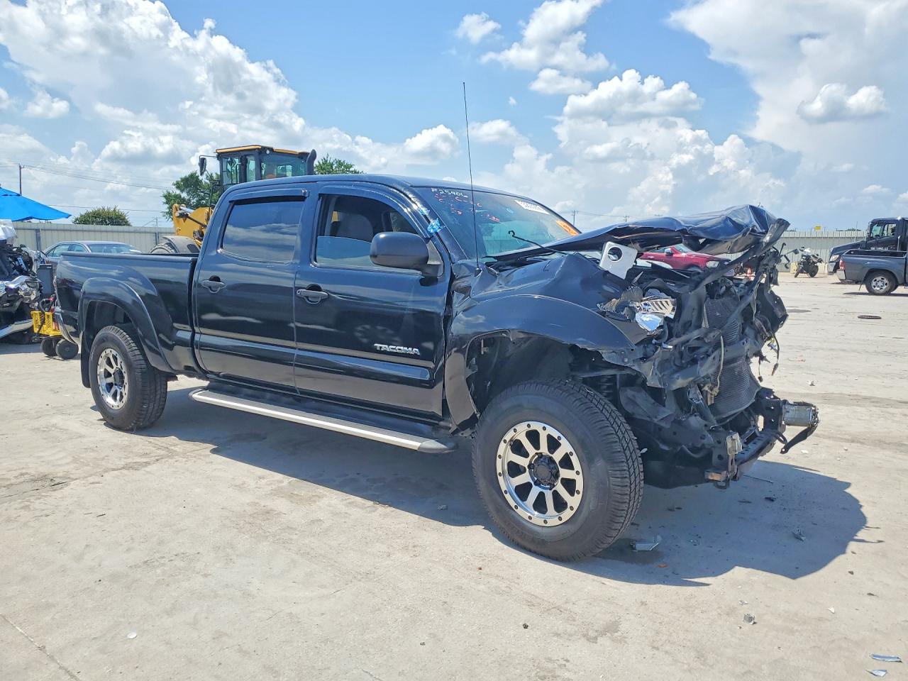 2009 Toyota Tacoma Double Cab Prerunner Long Bed Black vin: 3TMKU72N49M020230
