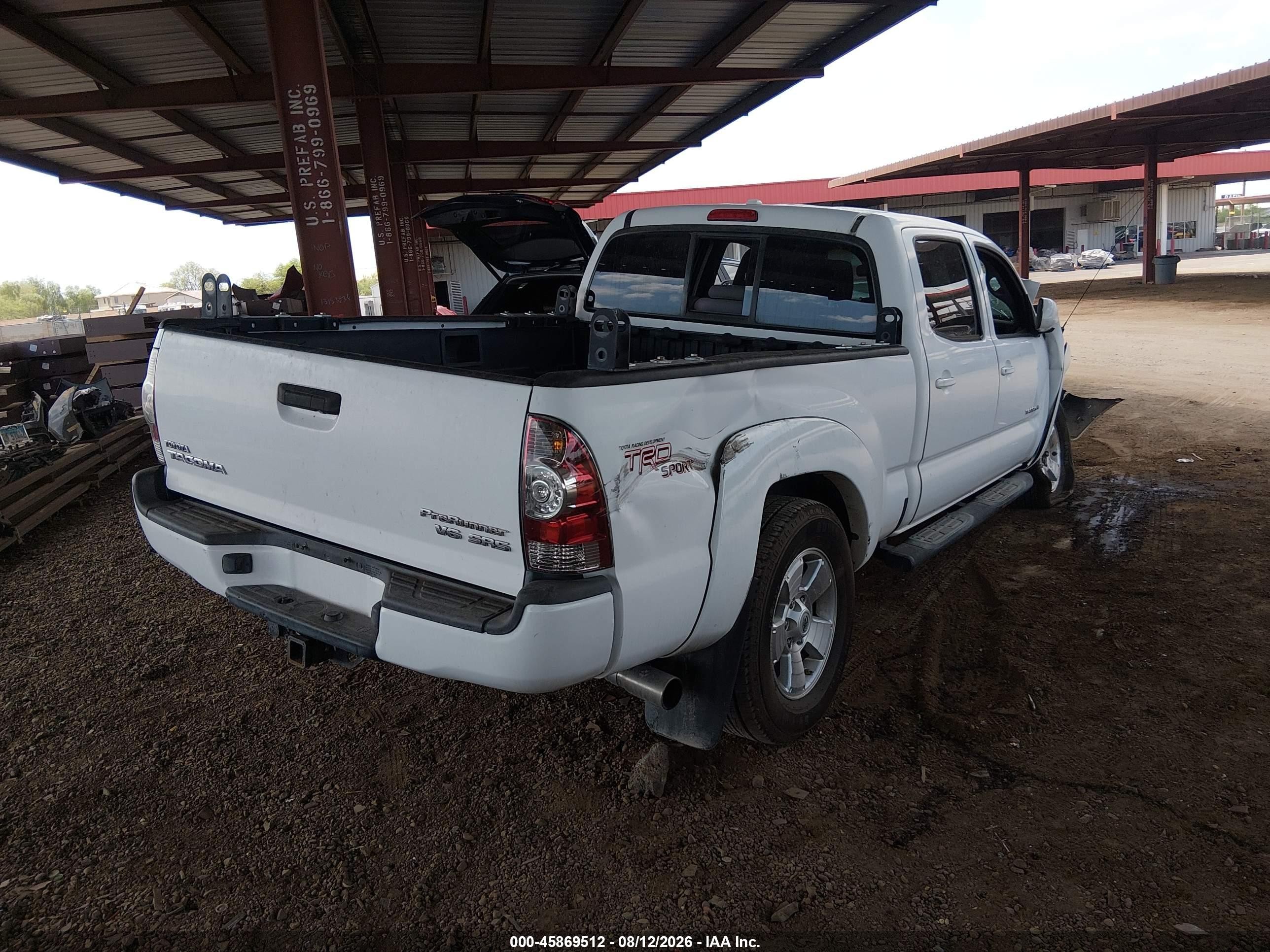 2009 Toyota Tacoma Prerunner V6 Белый vin: 3TMKU72N49M021216