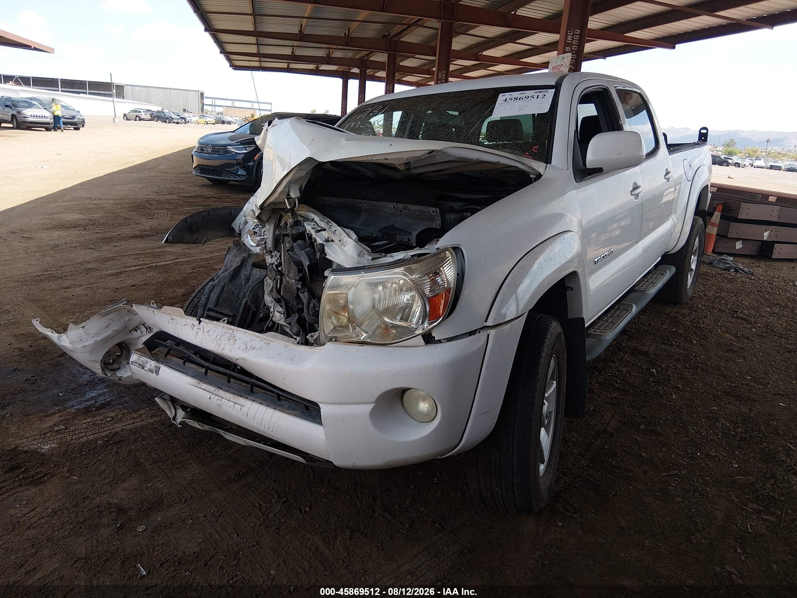 2009 Toyota Tacoma Prerunner V6 Белый vin: 3TMKU72N49M021216