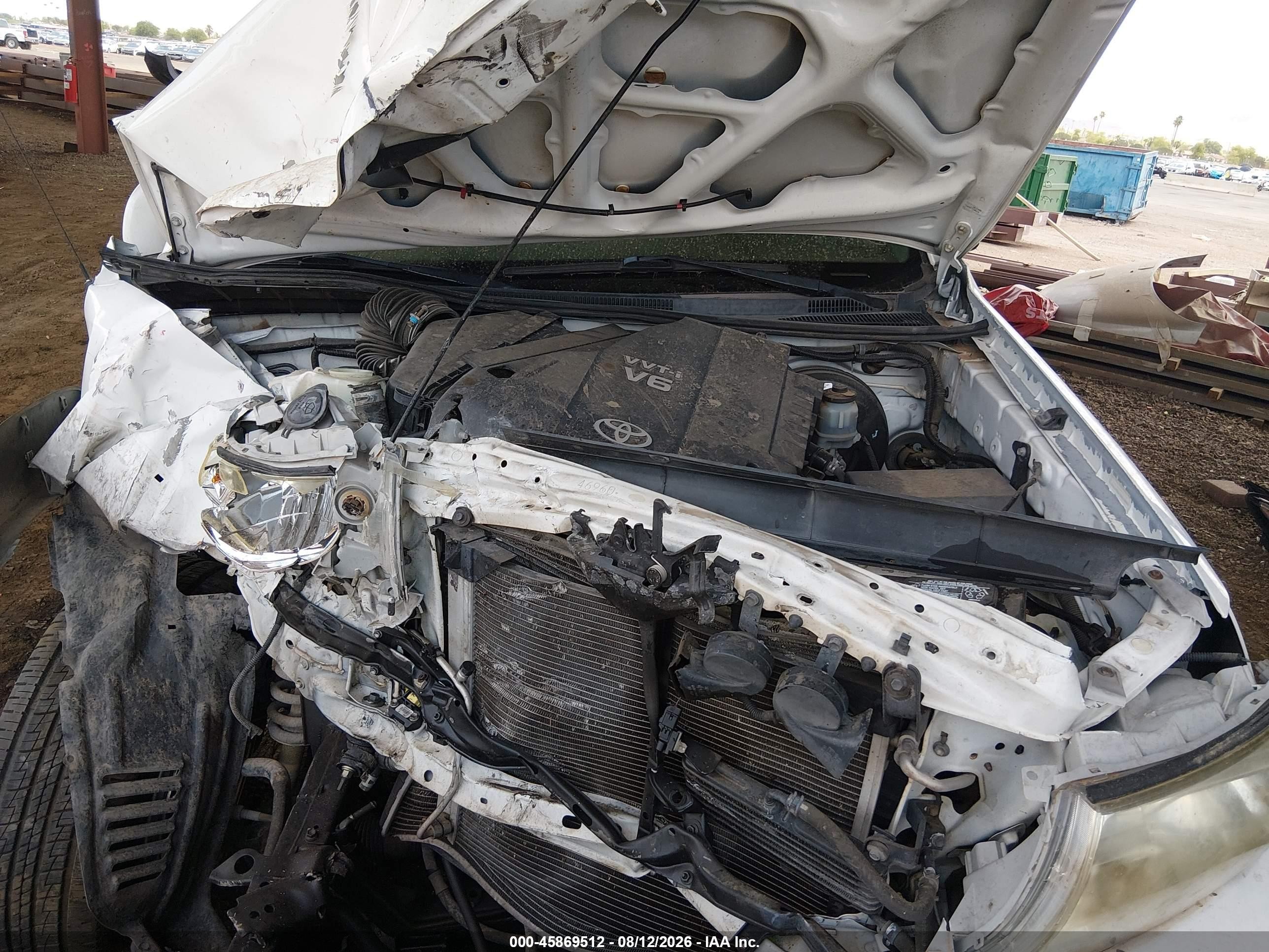 2009 Toyota Tacoma Prerunner V6 Белый vin: 3TMKU72N49M021216