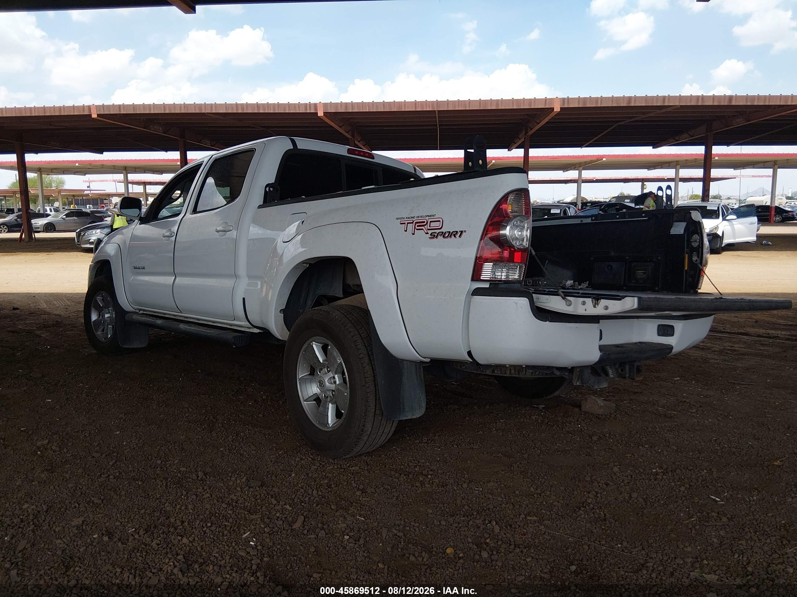 2009 Toyota Tacoma Prerunner V6 Белый vin: 3TMKU72N49M021216