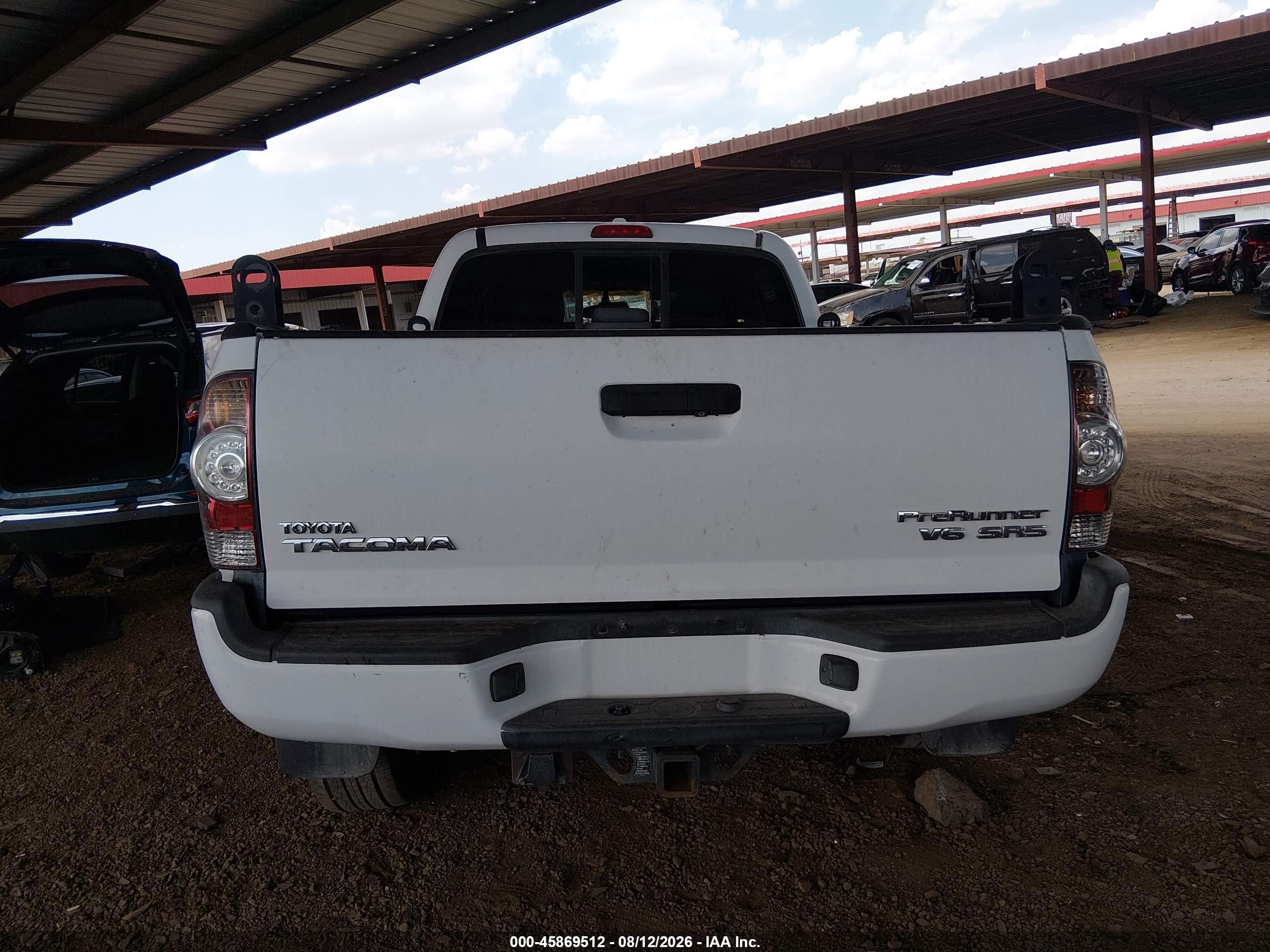2009 Toyota Tacoma Prerunner V6 Белый vin: 3TMKU72N49M021216
