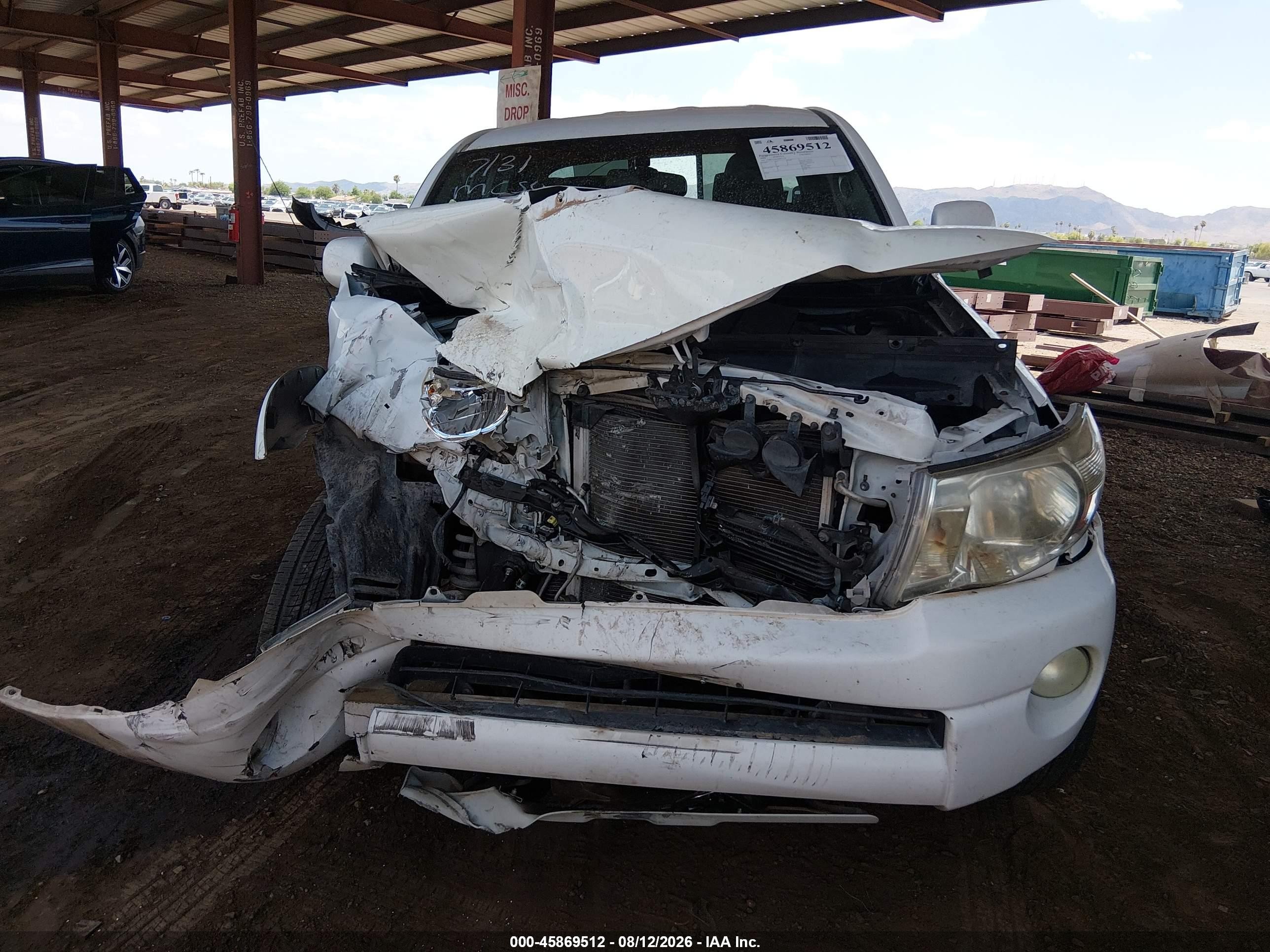 2009 Toyota Tacoma Prerunner V6 Белый vin: 3TMKU72N49M021216