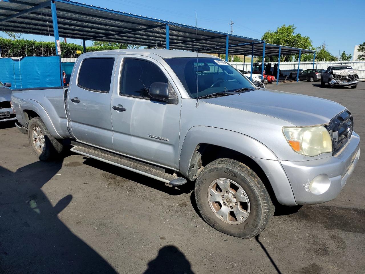 2007 Toyota Tacoma Prerunner V6 Silver vin: 3TMKU72N57M013378