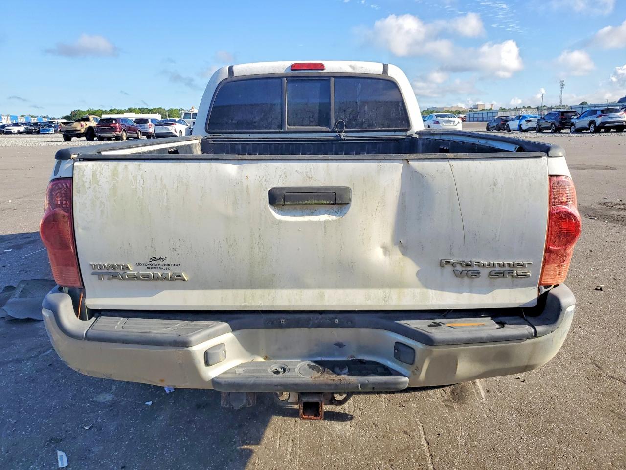 2008 Toyota Tacoma Double Cab Prerunner Long Bed White vin: 3TMKU72N58M013768