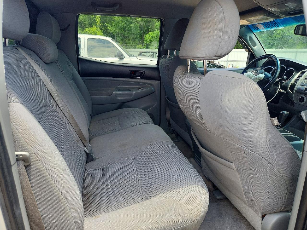 2009 Toyota Tacoma Double Cab Prerunner Long Bed Silver vin: 3TMKU72N59M018096