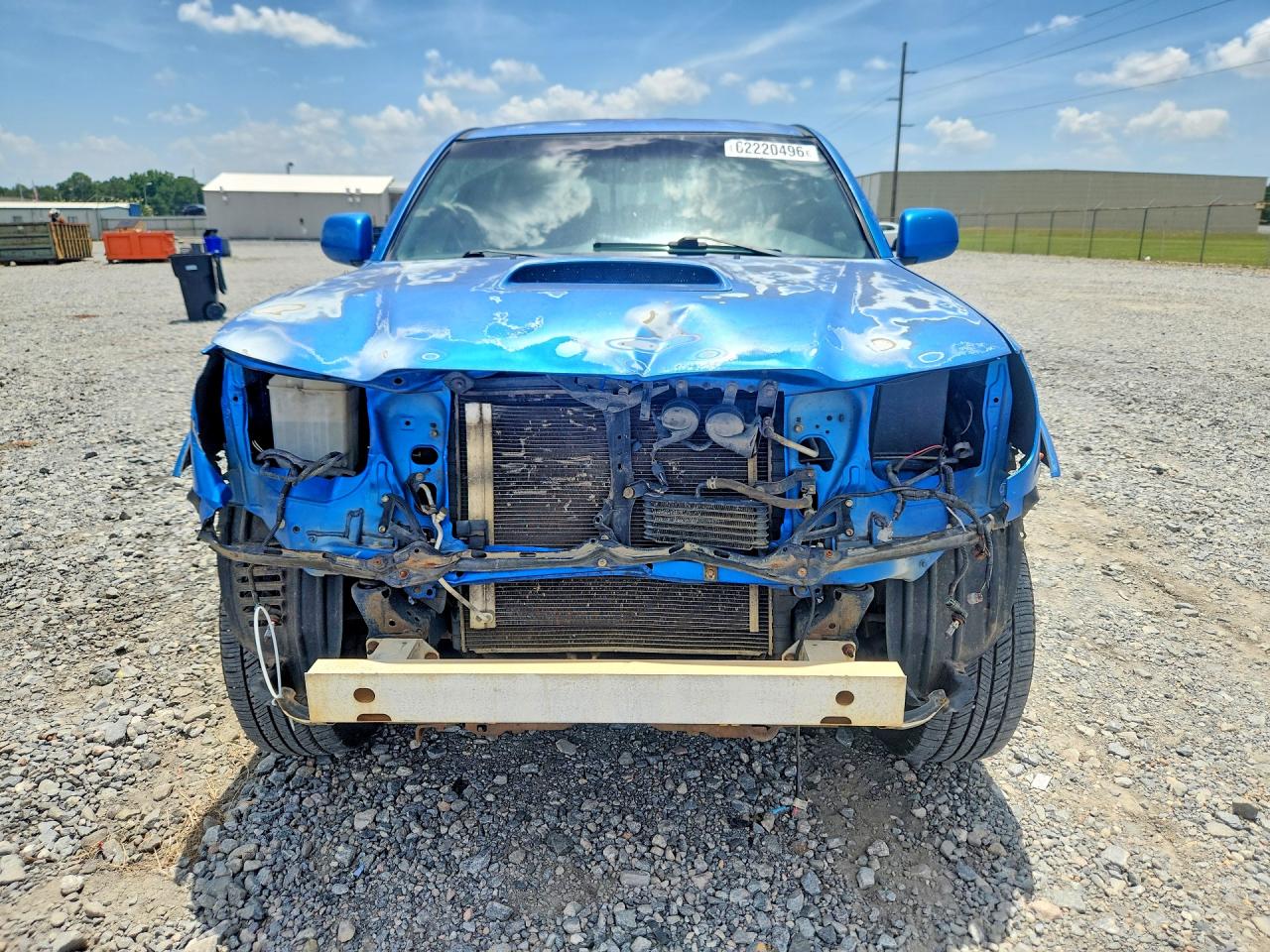 2007 Toyota Tacoma Double Cab Prerunner Long Bed Blue vin: 3TMKU72N67M010893