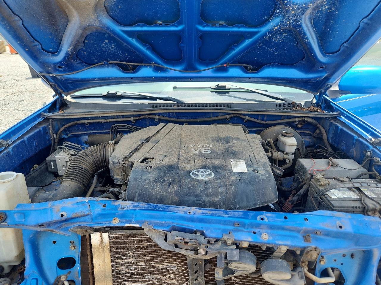 2007 Toyota Tacoma Double Cab Prerunner Long Bed Blue vin: 3TMKU72N67M010893