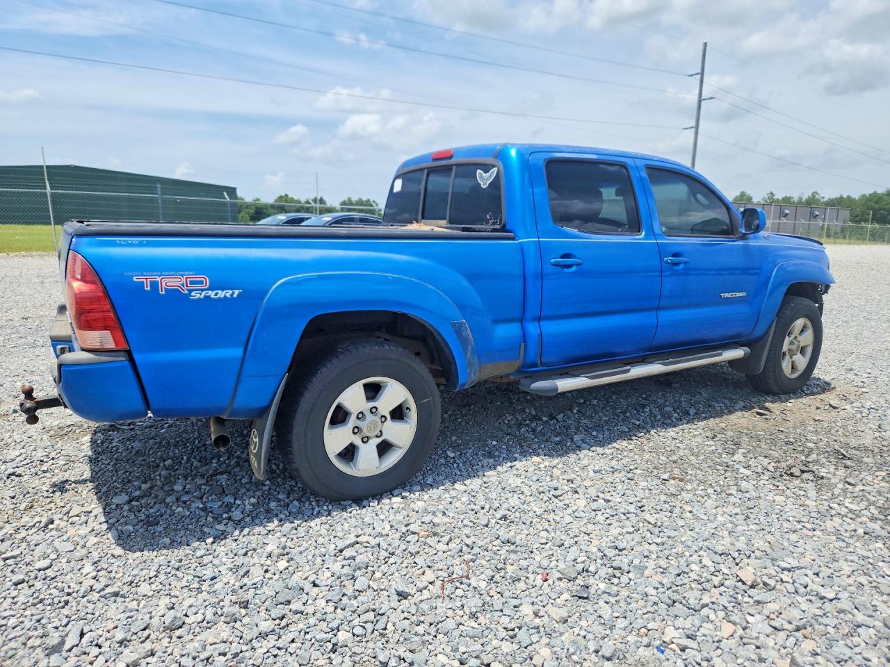 2007 Toyota Tacoma Double Cab Prerunner Long Bed Blue vin: 3TMKU72N67M010893